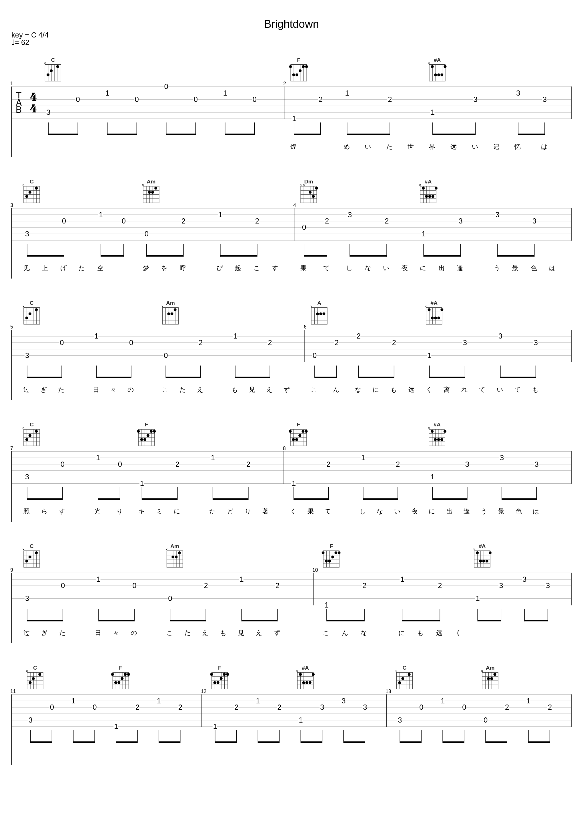 Brightdown_玉置成实_1