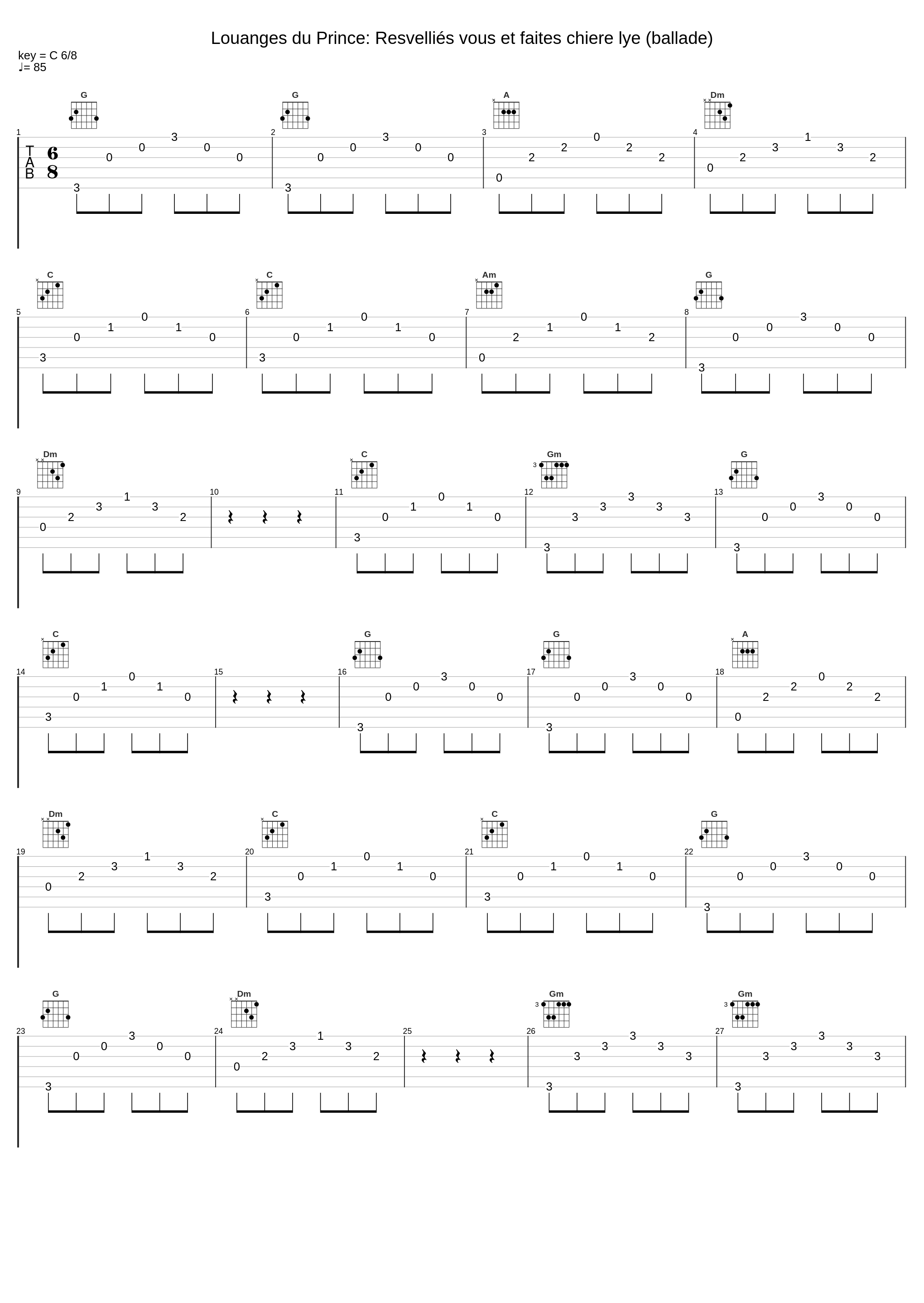 Louanges du Prince: Resvelliés vous et faites chiere lye (ballade)_Diabolus in Musica,Antoine Guerber,Guillaume Dufay,Anonymous_1