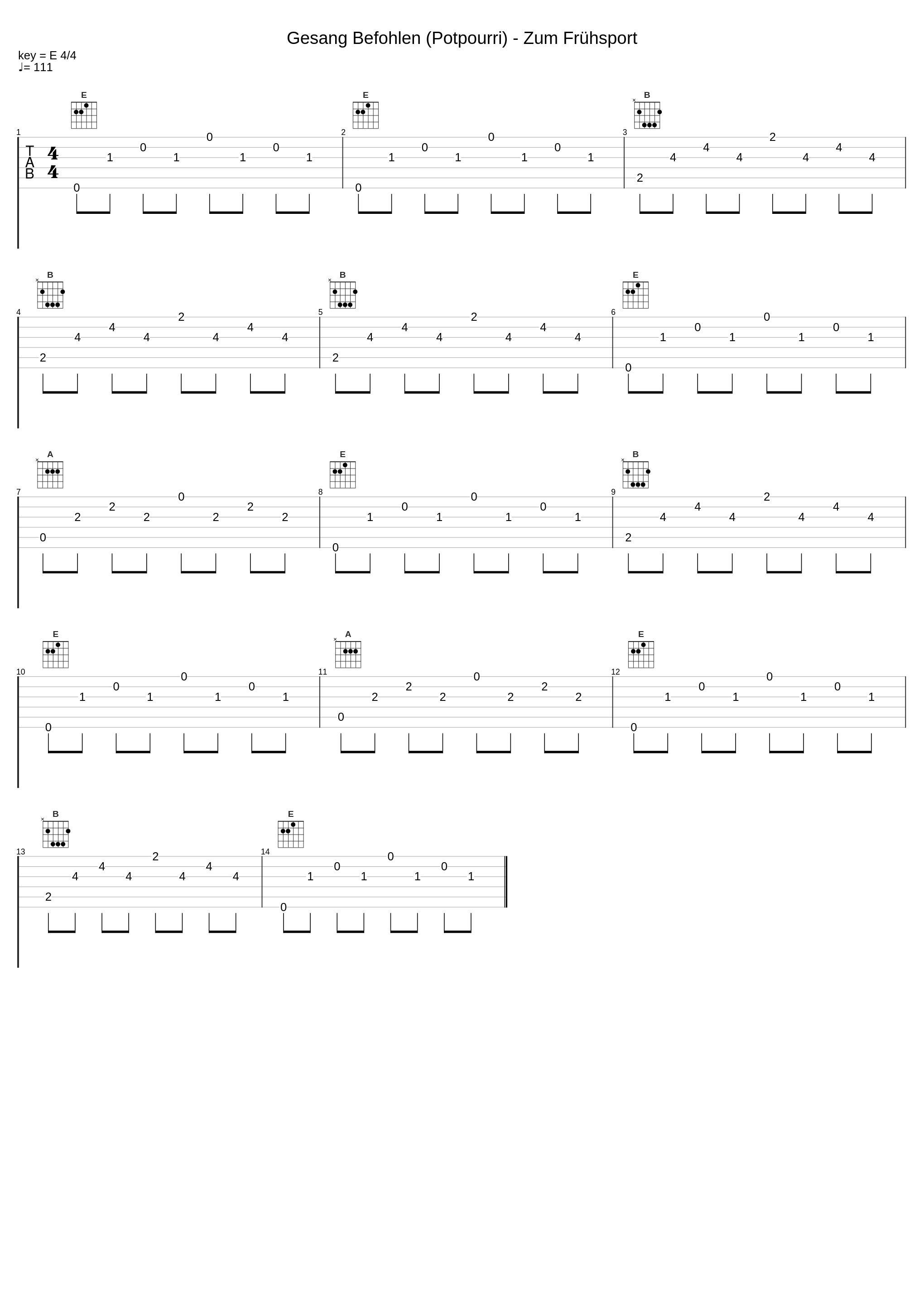 Gesang Befohlen (Potpourri) - Zum Frühsport_Mike Krüger_1