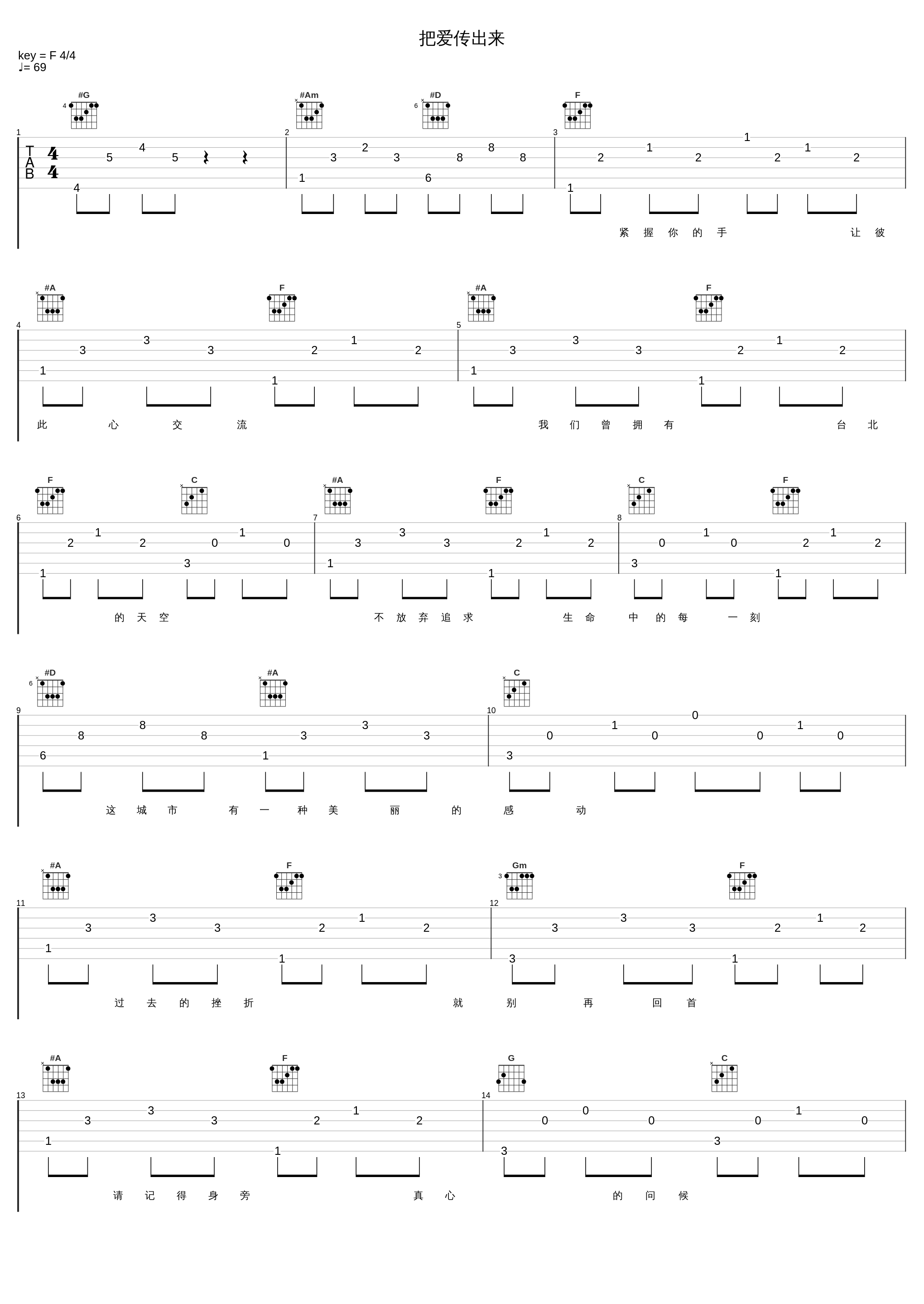 把爱传出来_F.I.R.飞儿乐团_1