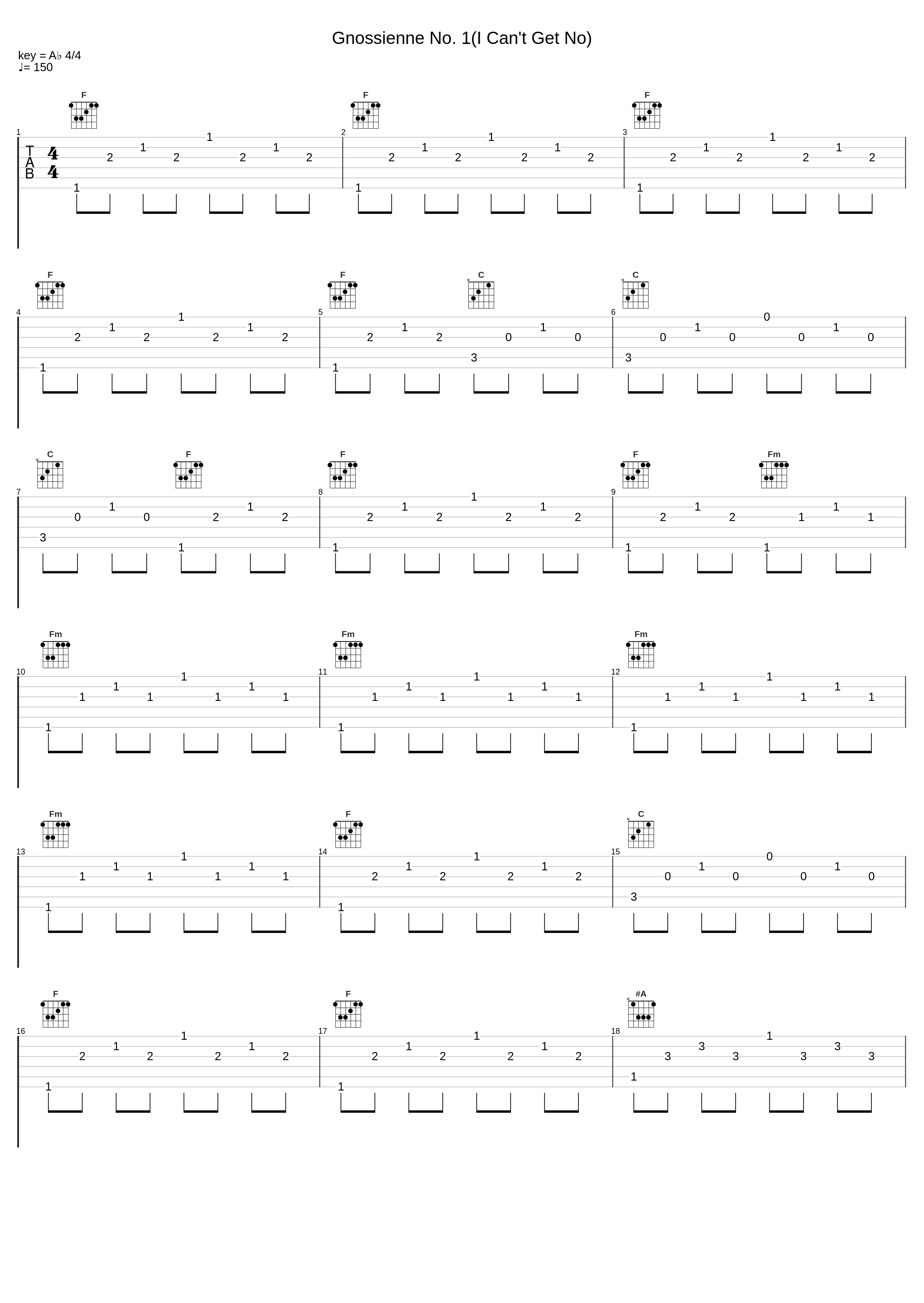 Gnossienne No. 1(I Can't Get No)_The Tremolo Beer Gut,Erik Satie_1