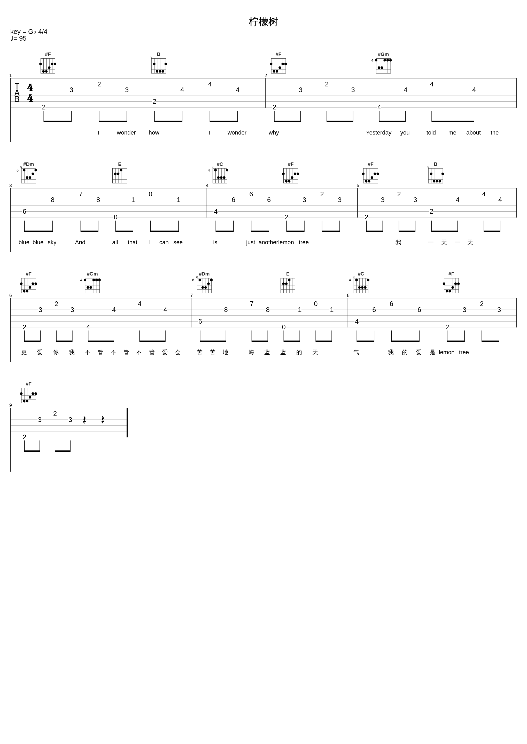 柠檬树_丫蛋蛋（马启涵）_1