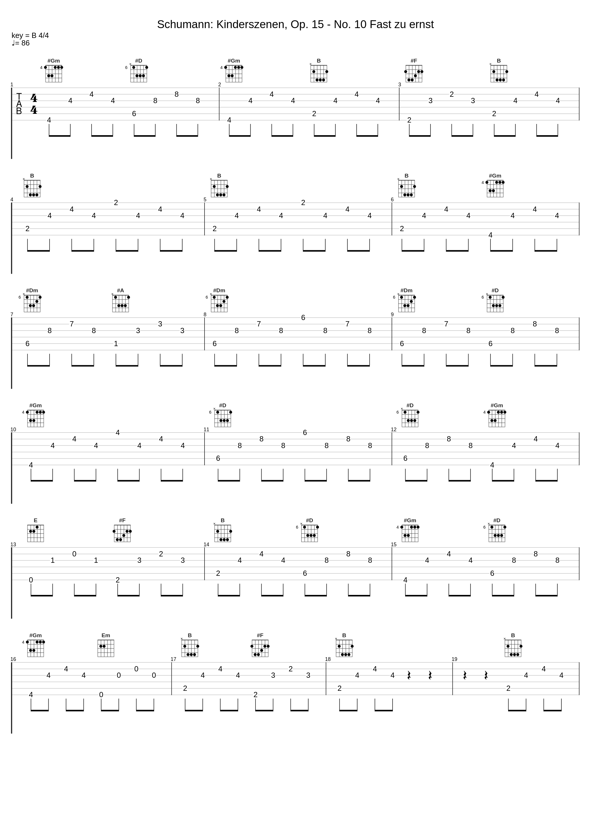 Schumann: Kinderszenen, Op. 15 - No. 10 Fast zu ernst_Wilhelm Kempff_1