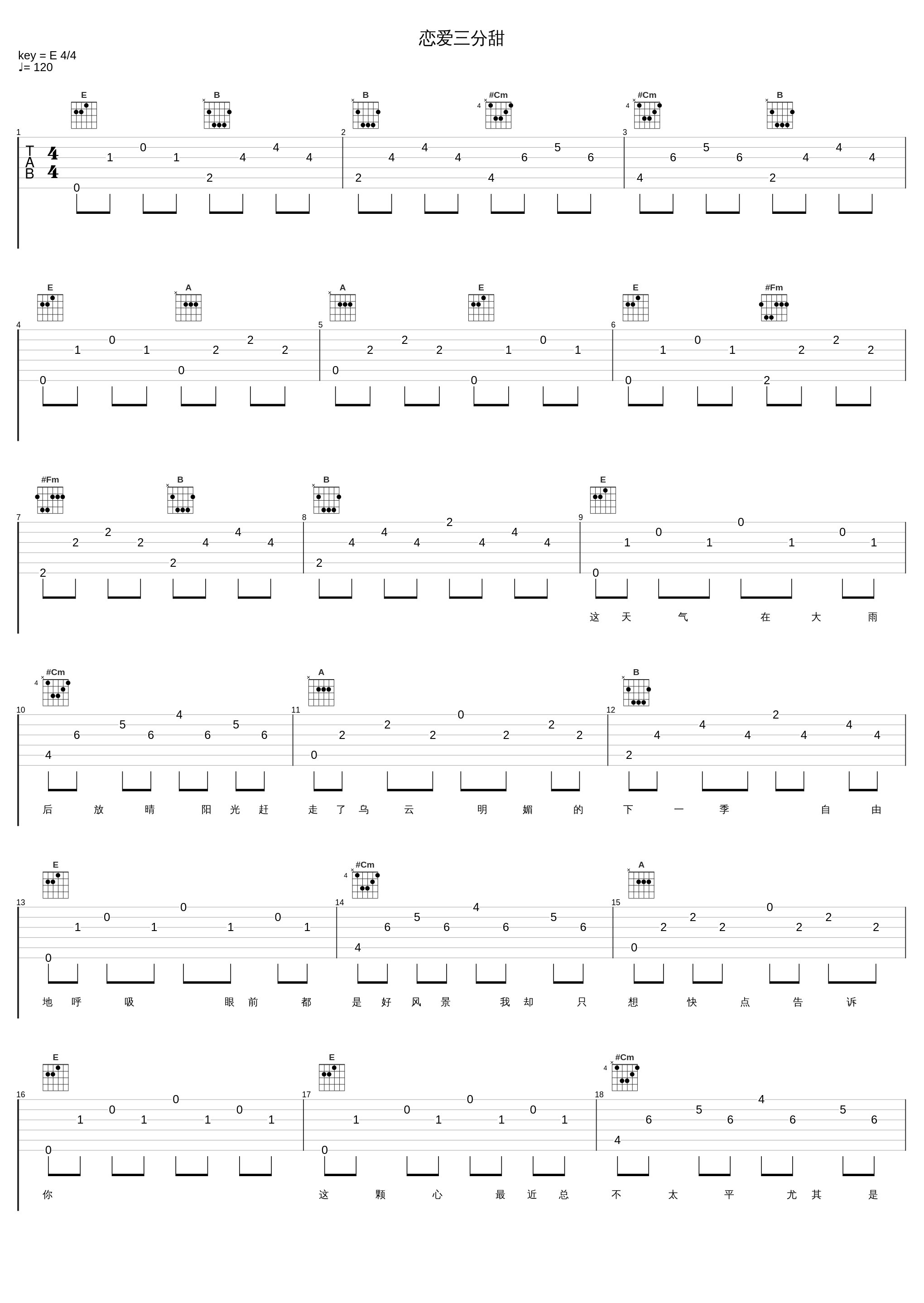 恋爱三分甜_张紫宁_1