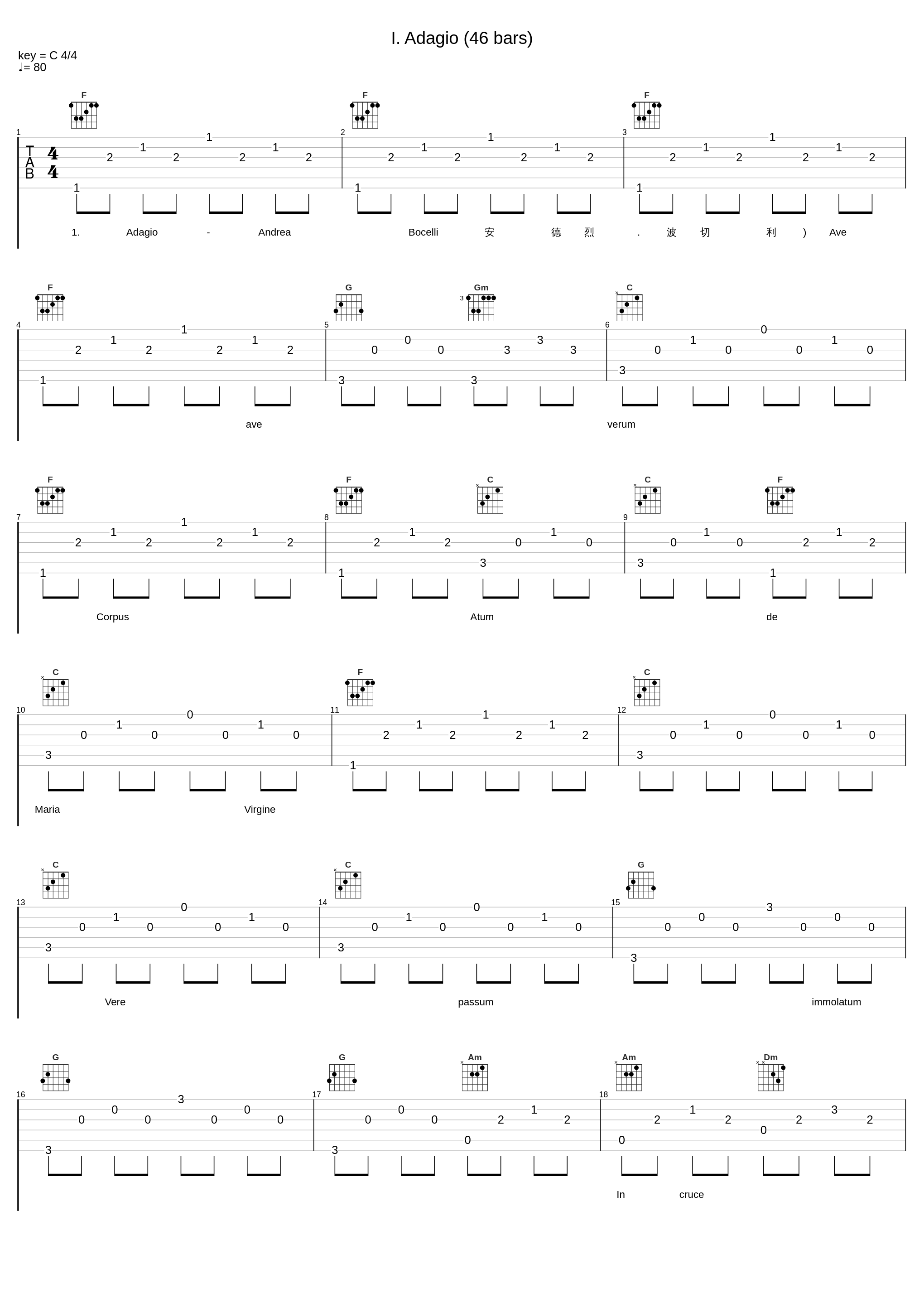 I. Adagio (46 bars)_Andrea Bocelli_1