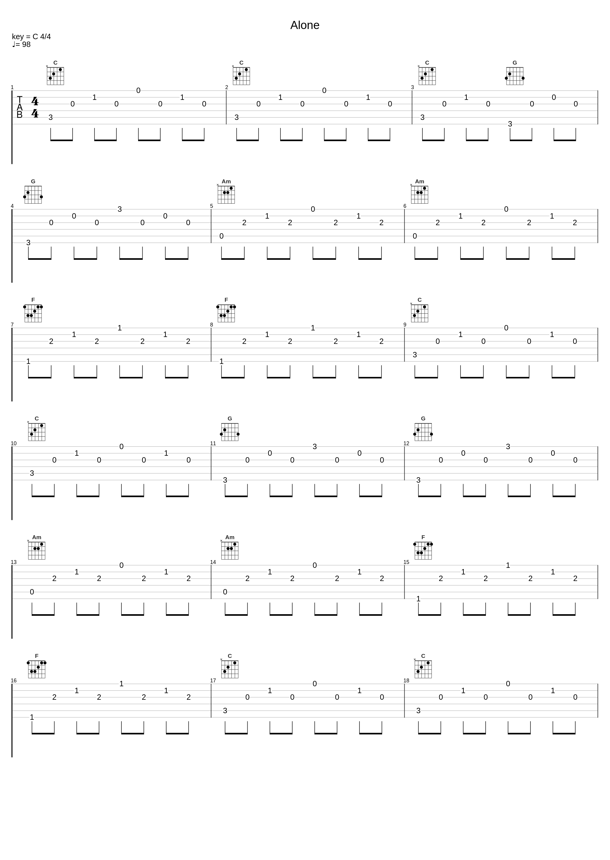 Alone_One Block Radius_1