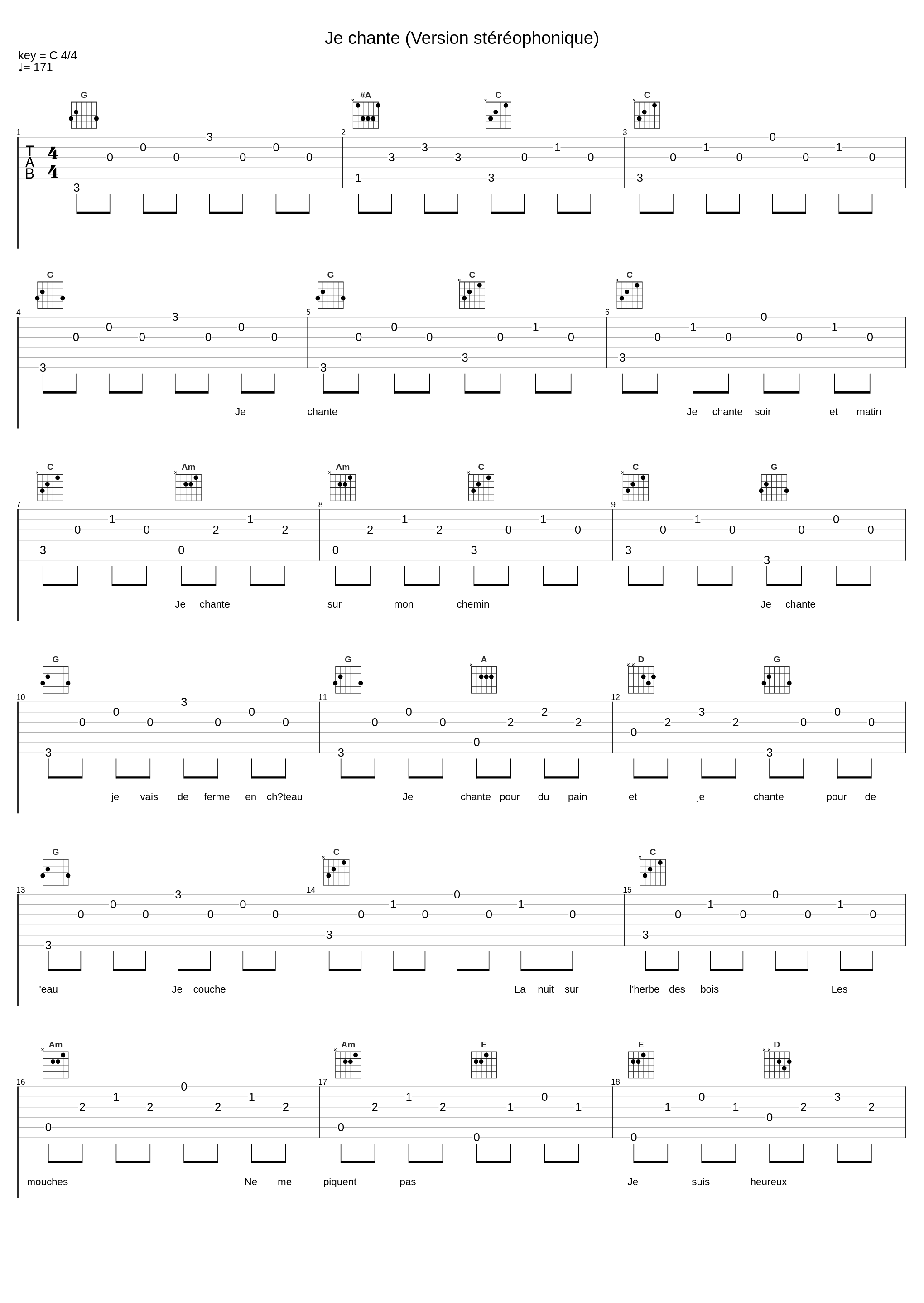 Je chante (Version stéréophonique)_Charles Trenet_1