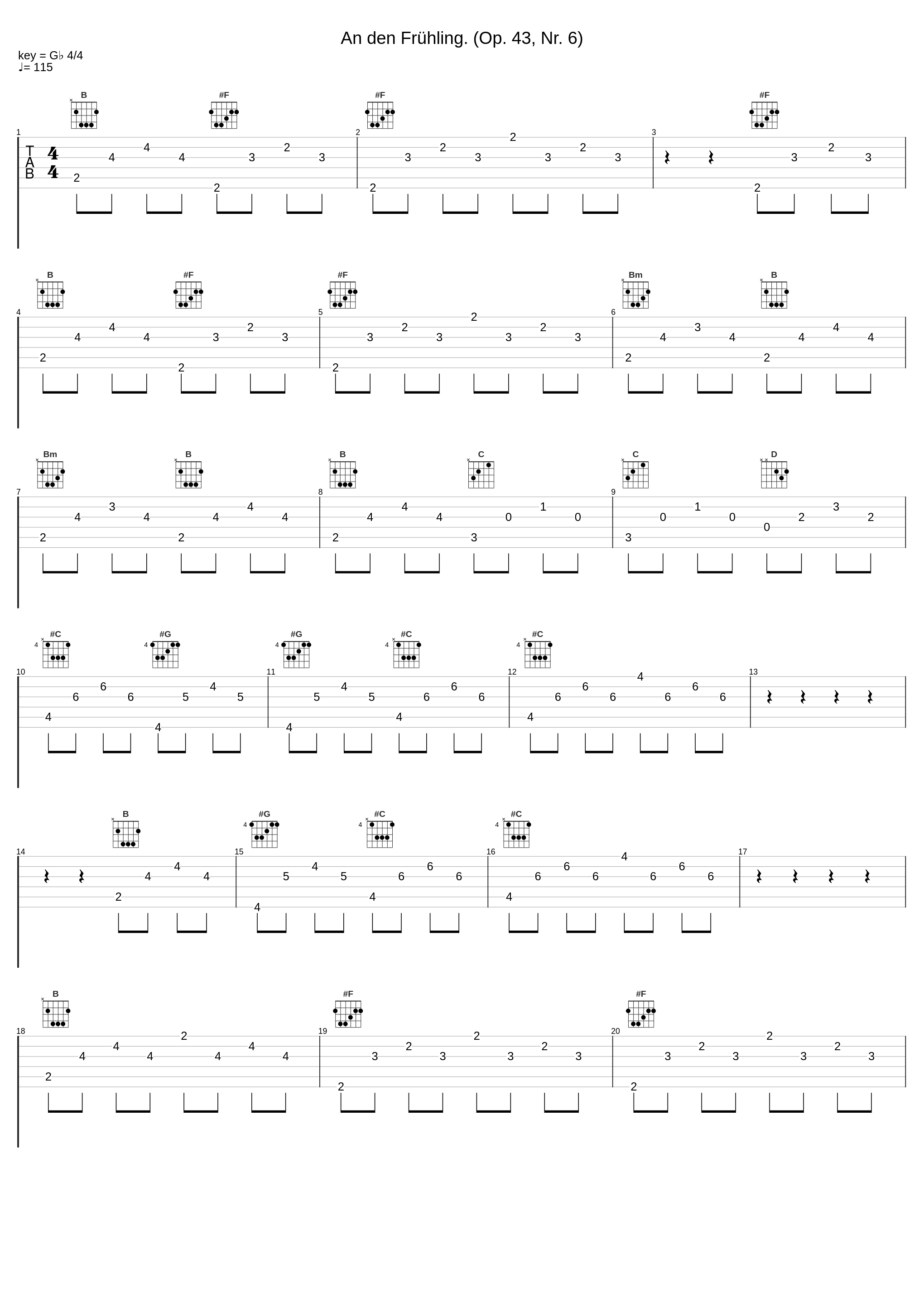 An den Frühling. (Op. 43, Nr. 6)_Johan Bril,Edvard Grieg_1