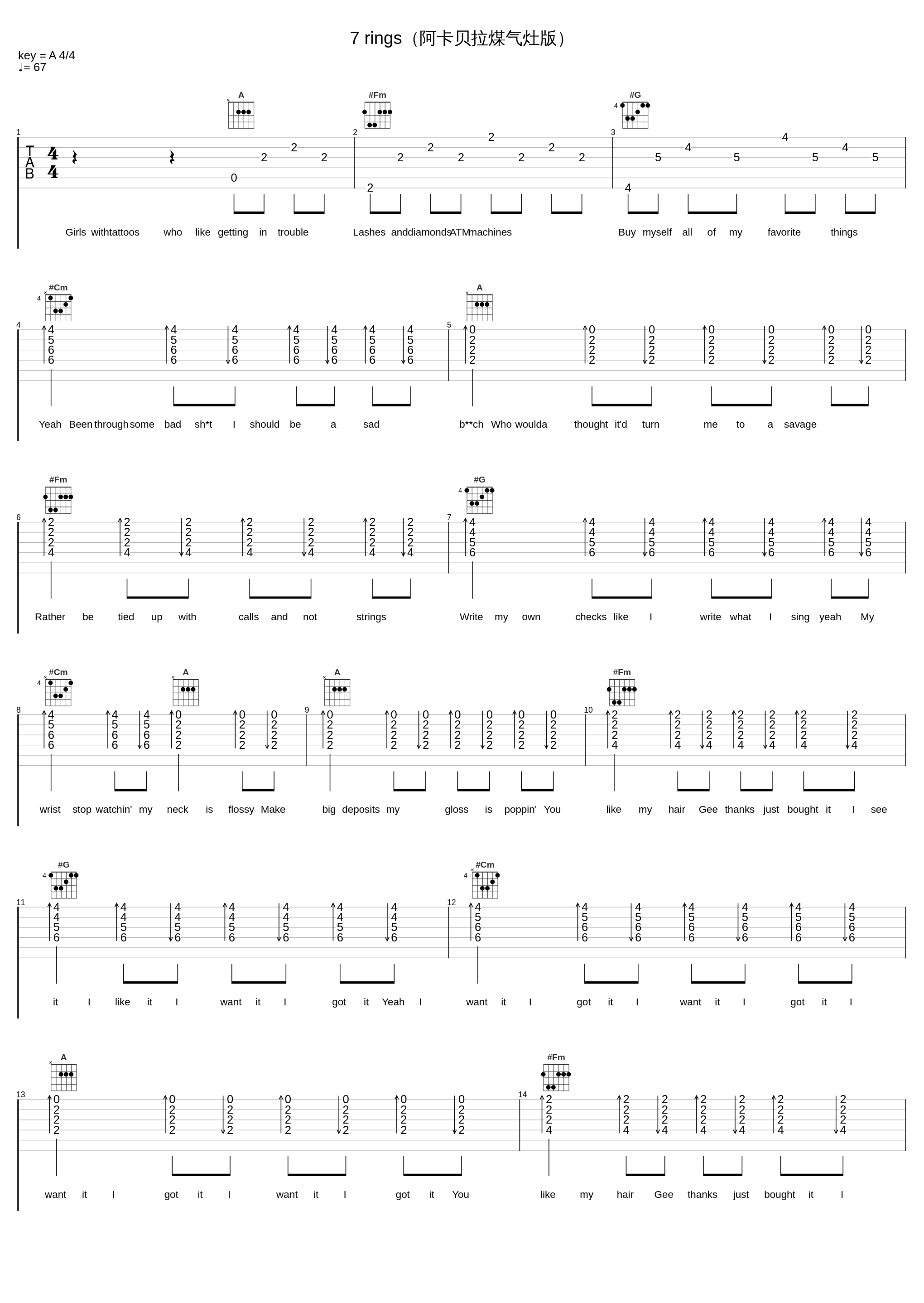 7 rings（阿卡贝拉煤气灶版）_牛佳钰_1