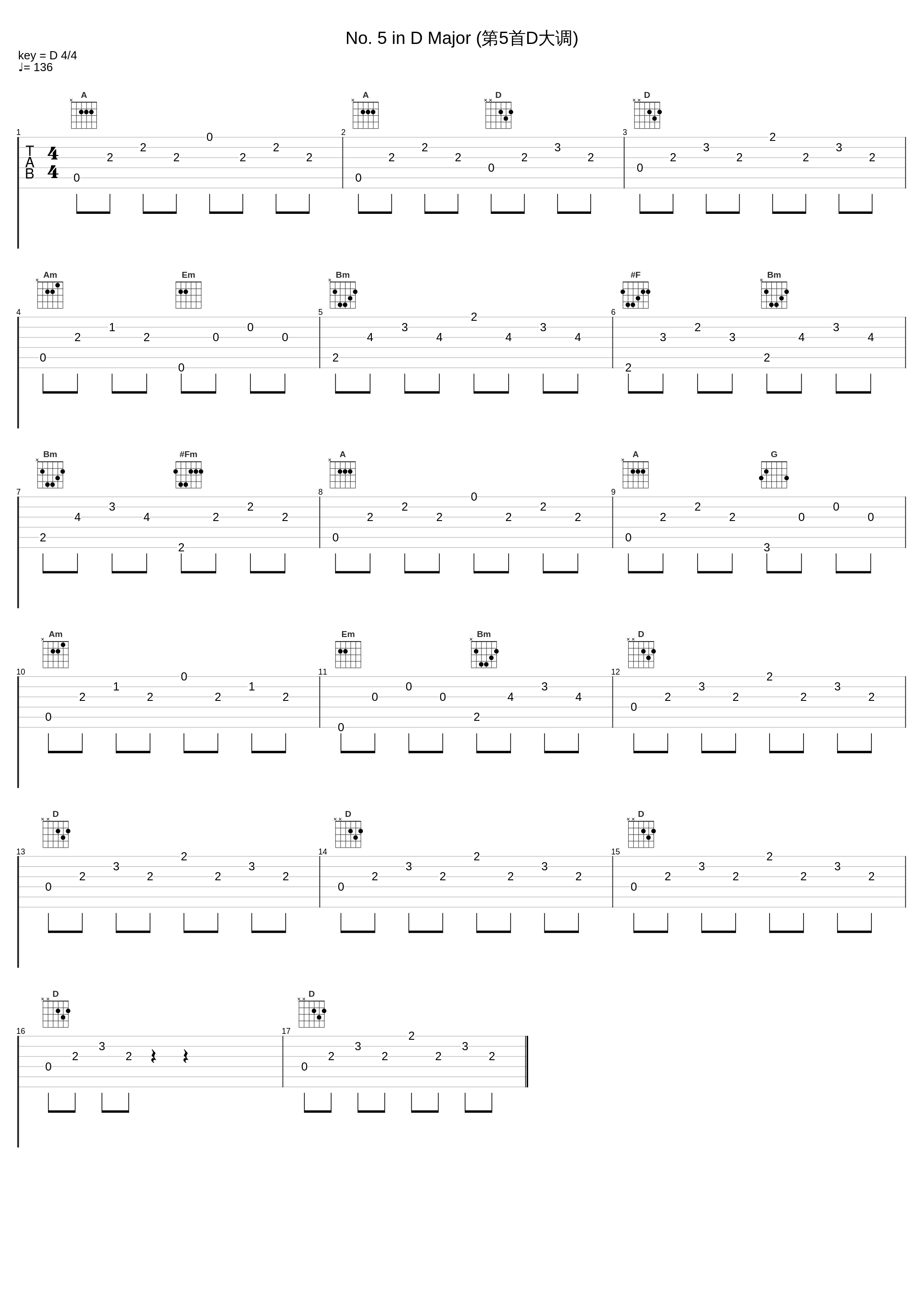 No. 5 in D Major (第5首D大调)_李云迪_1