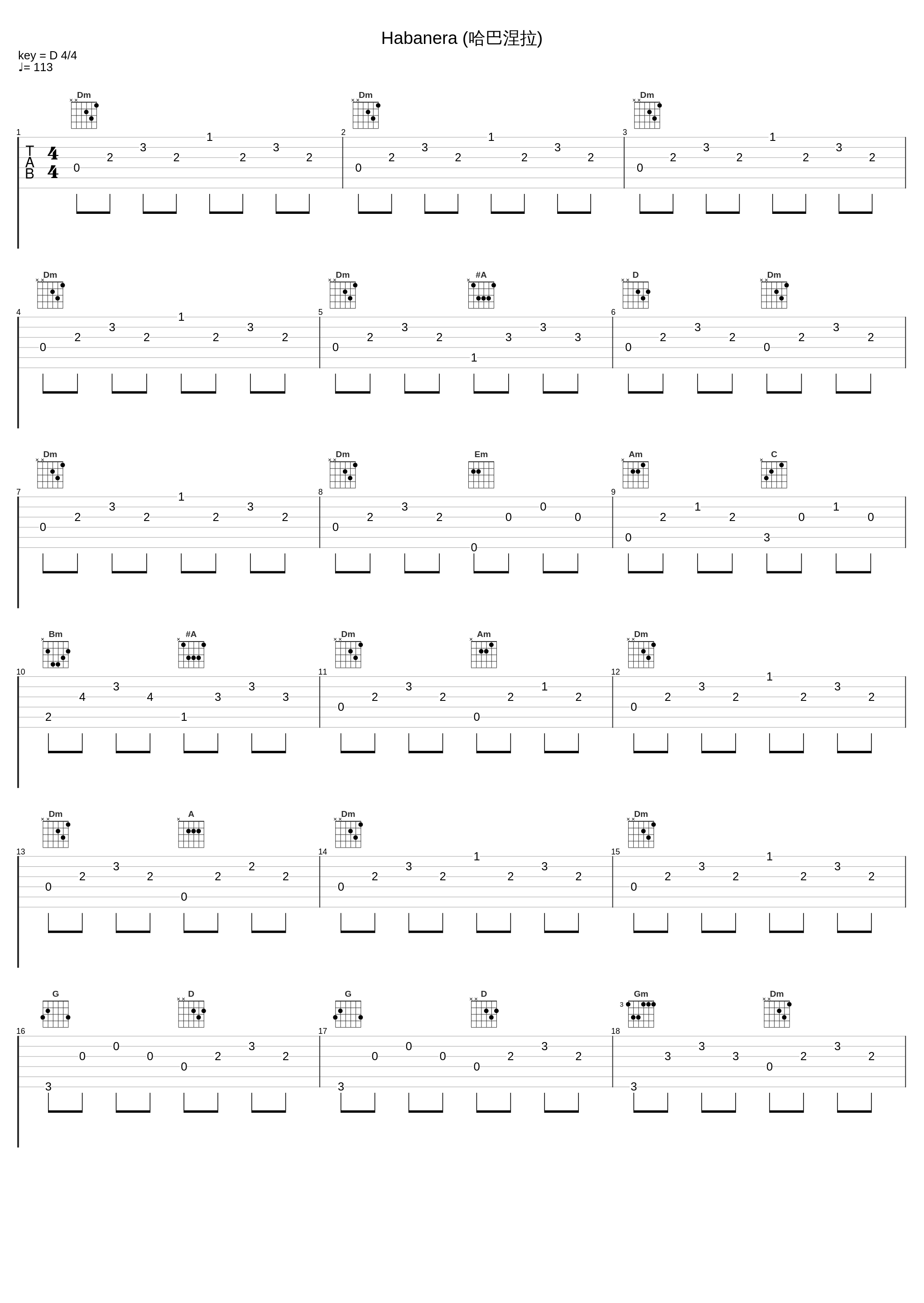 Habanera (哈巴涅拉)_北京爱乐吉他室内乐团_1