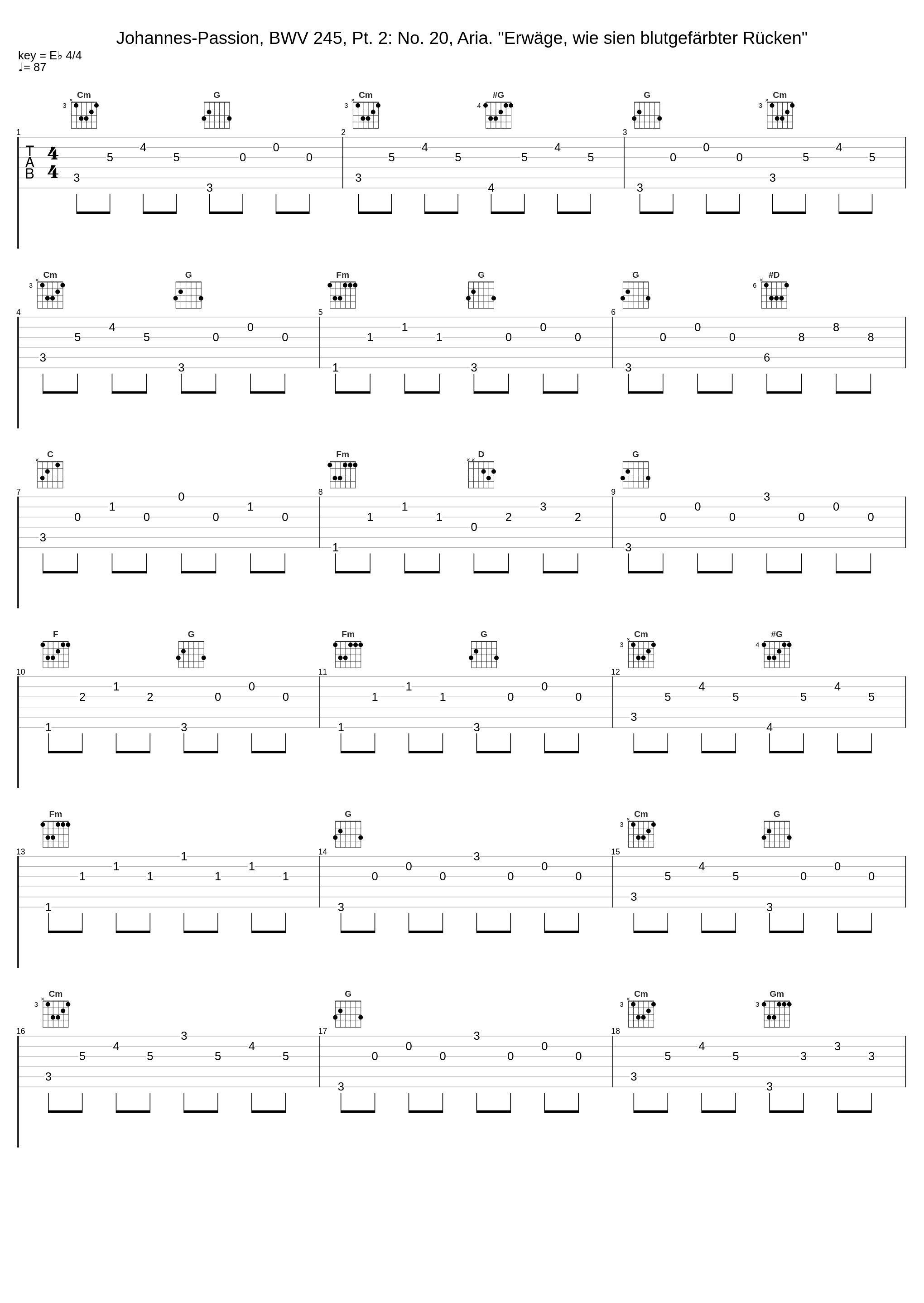 Johannes-Passion, BWV 245, Pt. 2: No. 20, Aria. "Erwäge, wie sien blutgefärbter Rücken"_Theo Altmeyer,Franz Crass,Kurt Moll,Helmut Kühnle,Susanne Dürr,Martin Hermann,Elly Ameling,Brigitte Fassbaender,Kurt Equiluz,Siegmund Nimsgern,Hartmut Strebel,Michel Piguet,Hans-Ludwig Hauck,Heinz Jopen,Helga Thoene,Heinrich Haferland,Micha_1