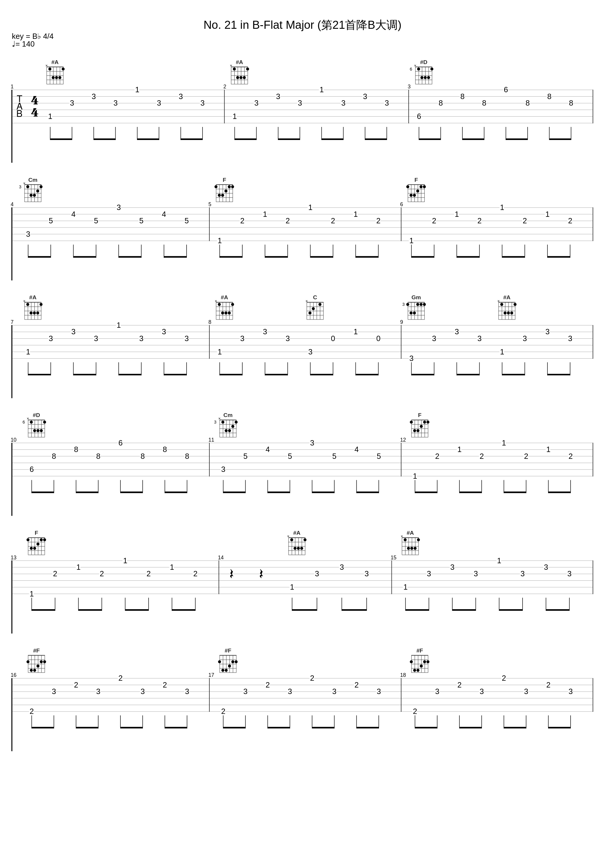 No. 21 in B-Flat Major (第21首降B大调)_李云迪_1