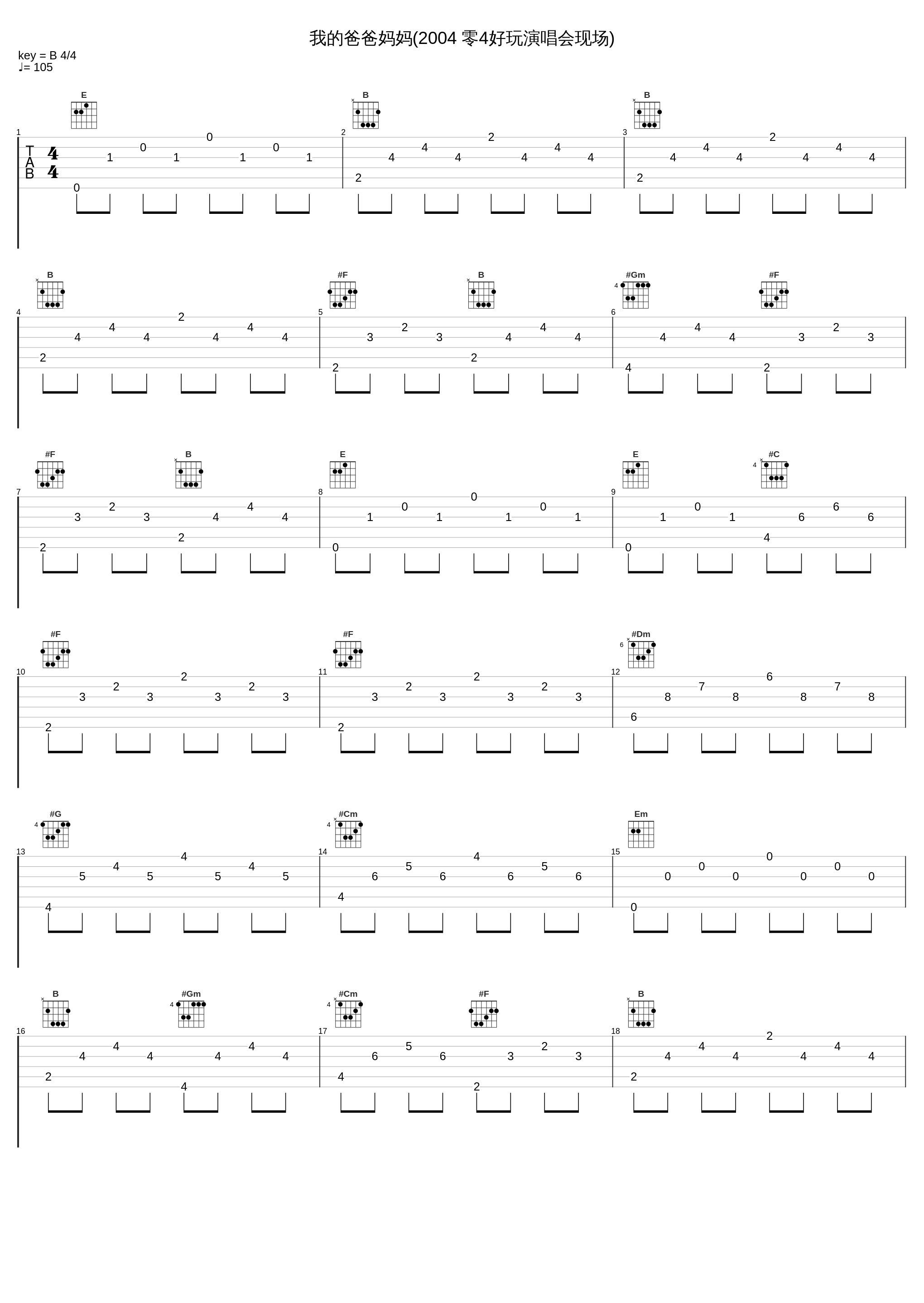 我的爸爸妈妈(2004 零4好玩演唱会现场)_钟欣潼_1