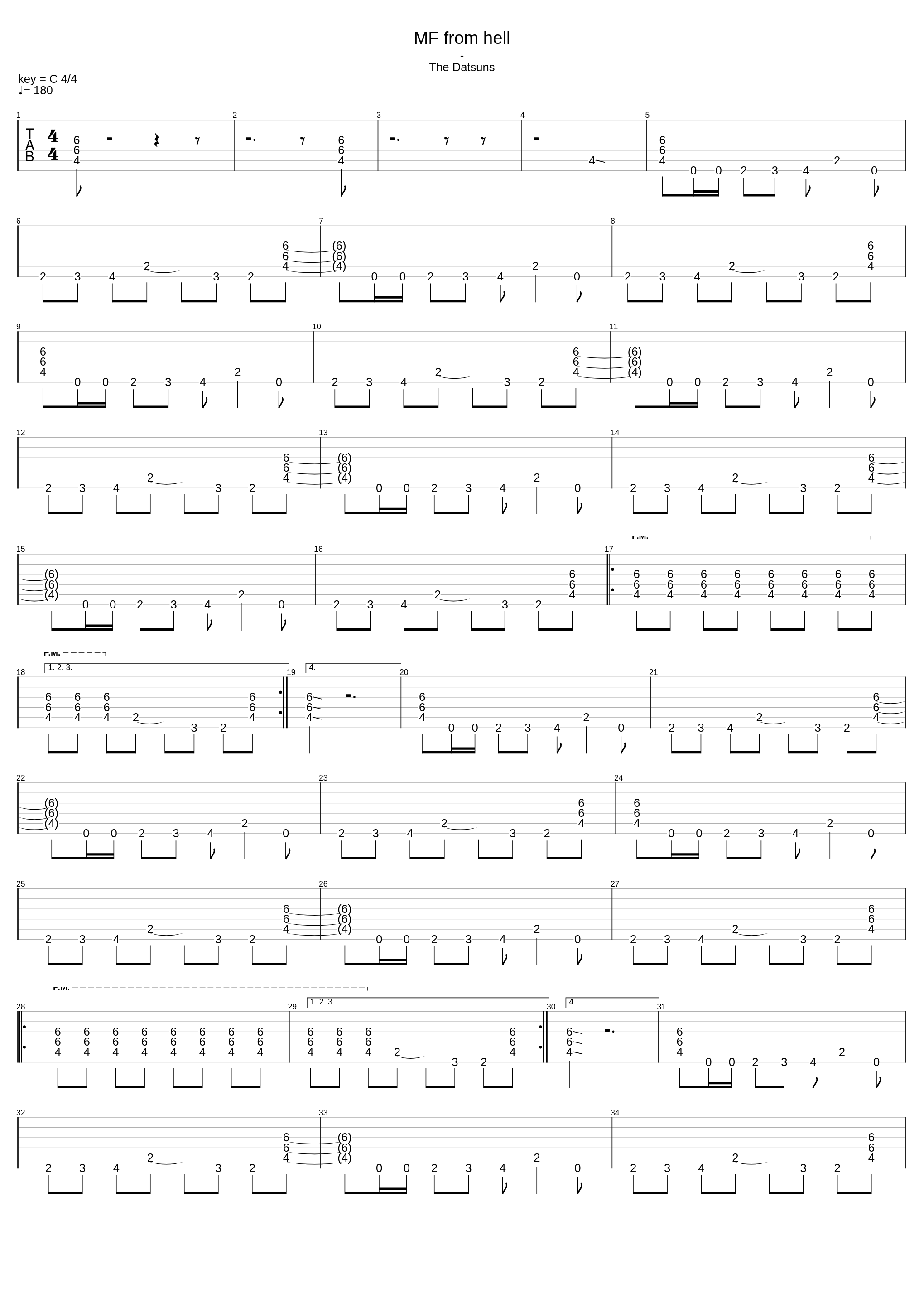 MF From Hell_The Datsuns_1