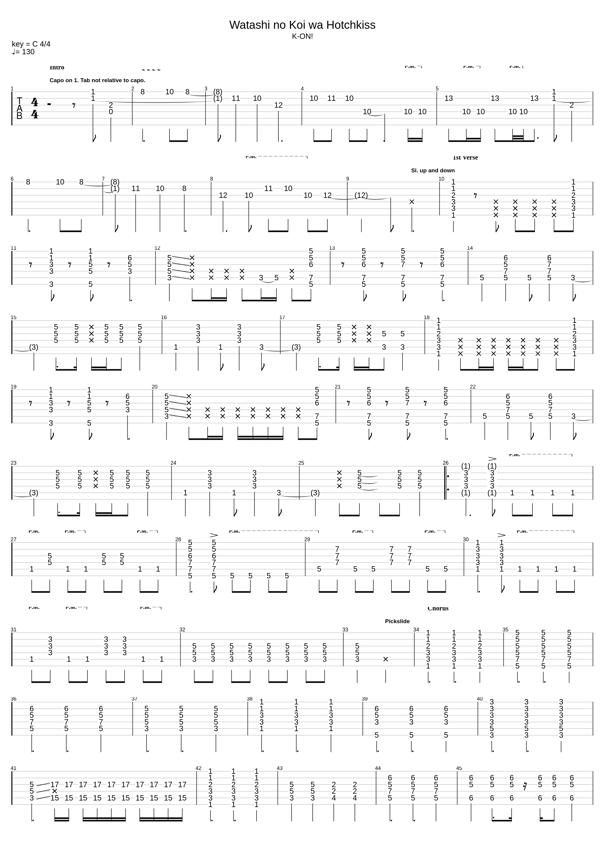 Watashi No Koi Wa Hotchkiss (My Love is a Stapler)_K-On!!_1