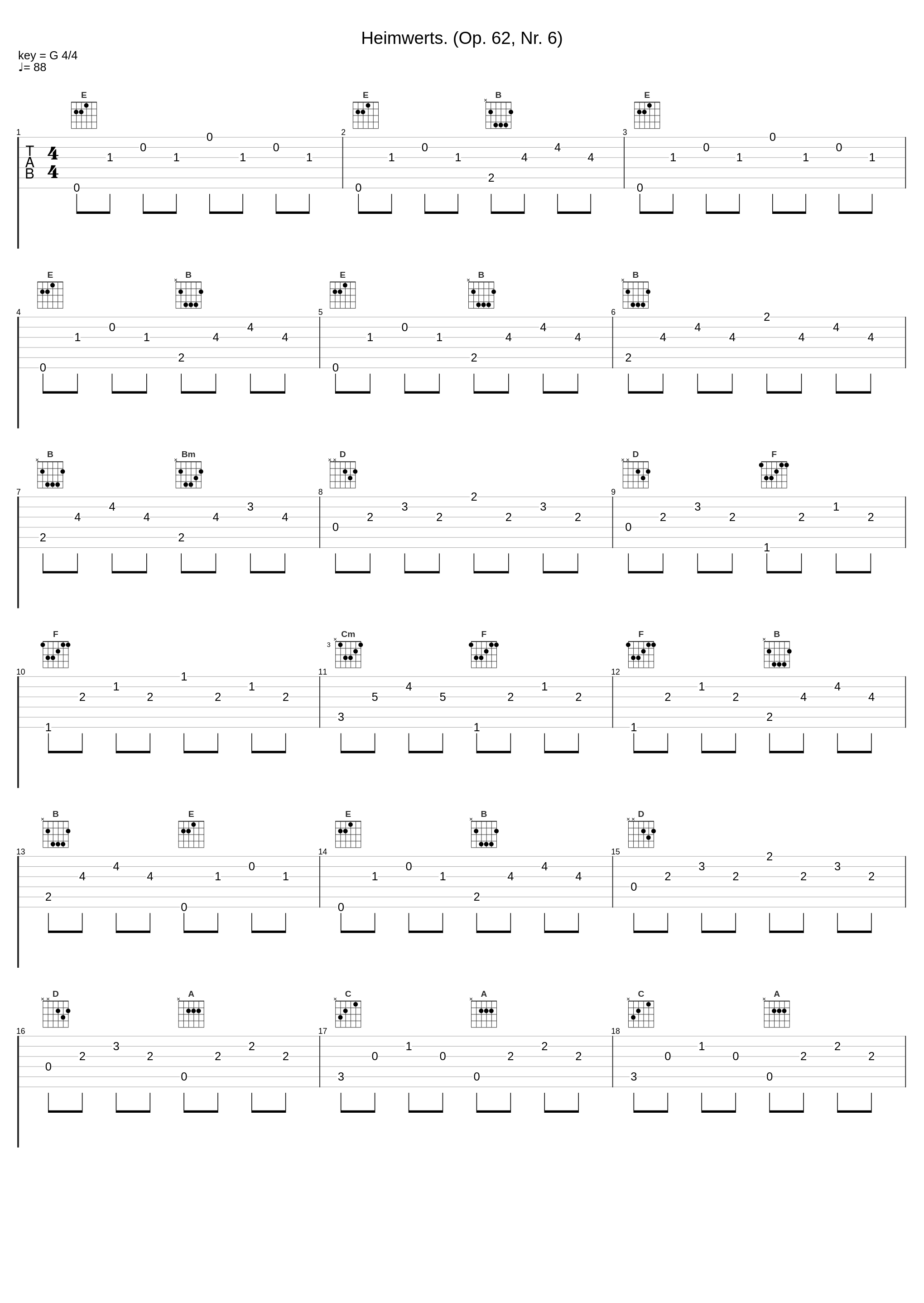 Heimwerts. (Op. 62, Nr. 6)_Johan Bril,Edvard Grieg_1