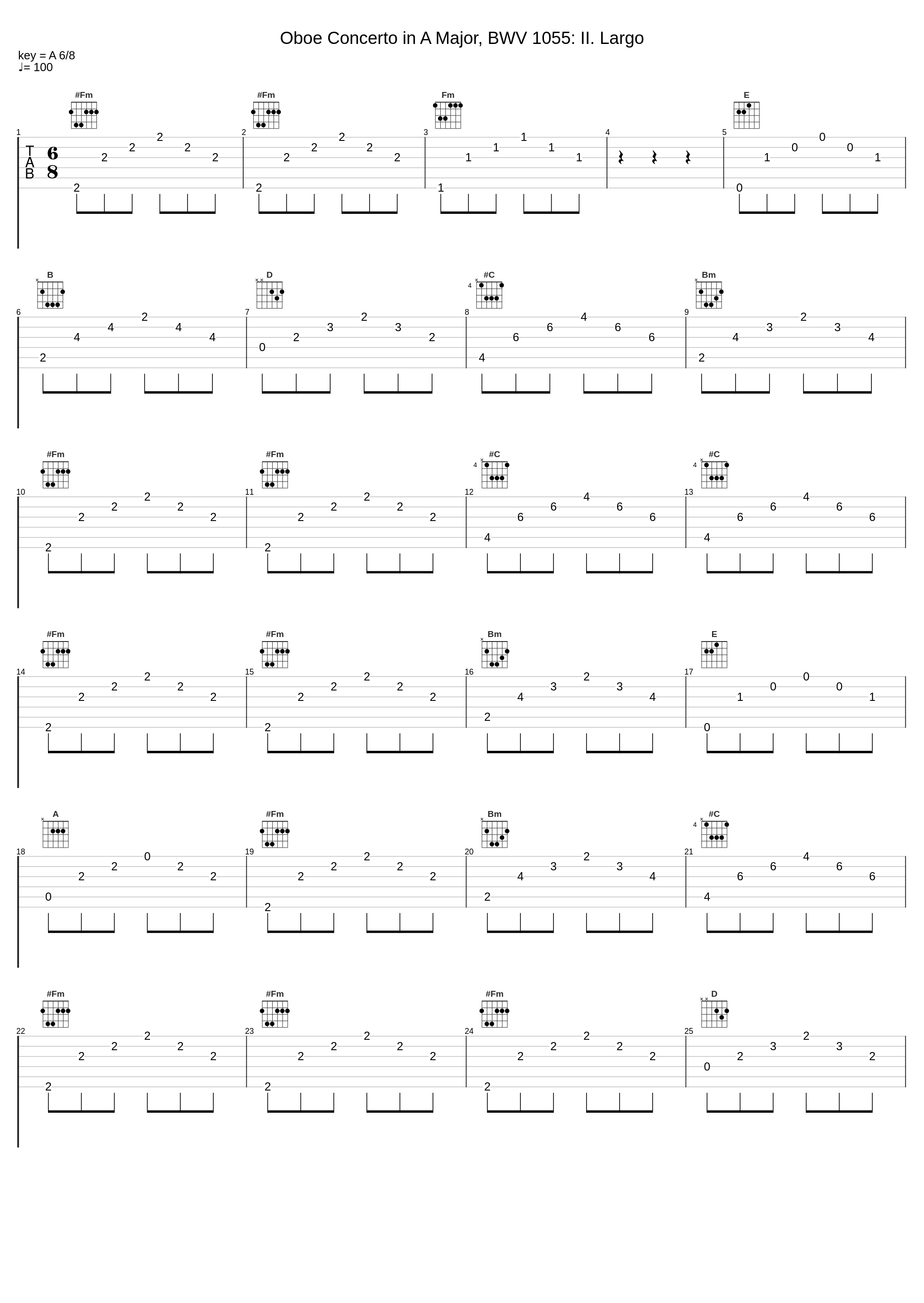 Oboe Concerto in A Major, BWV 1055: II. Largo_Strings of Zürich_1