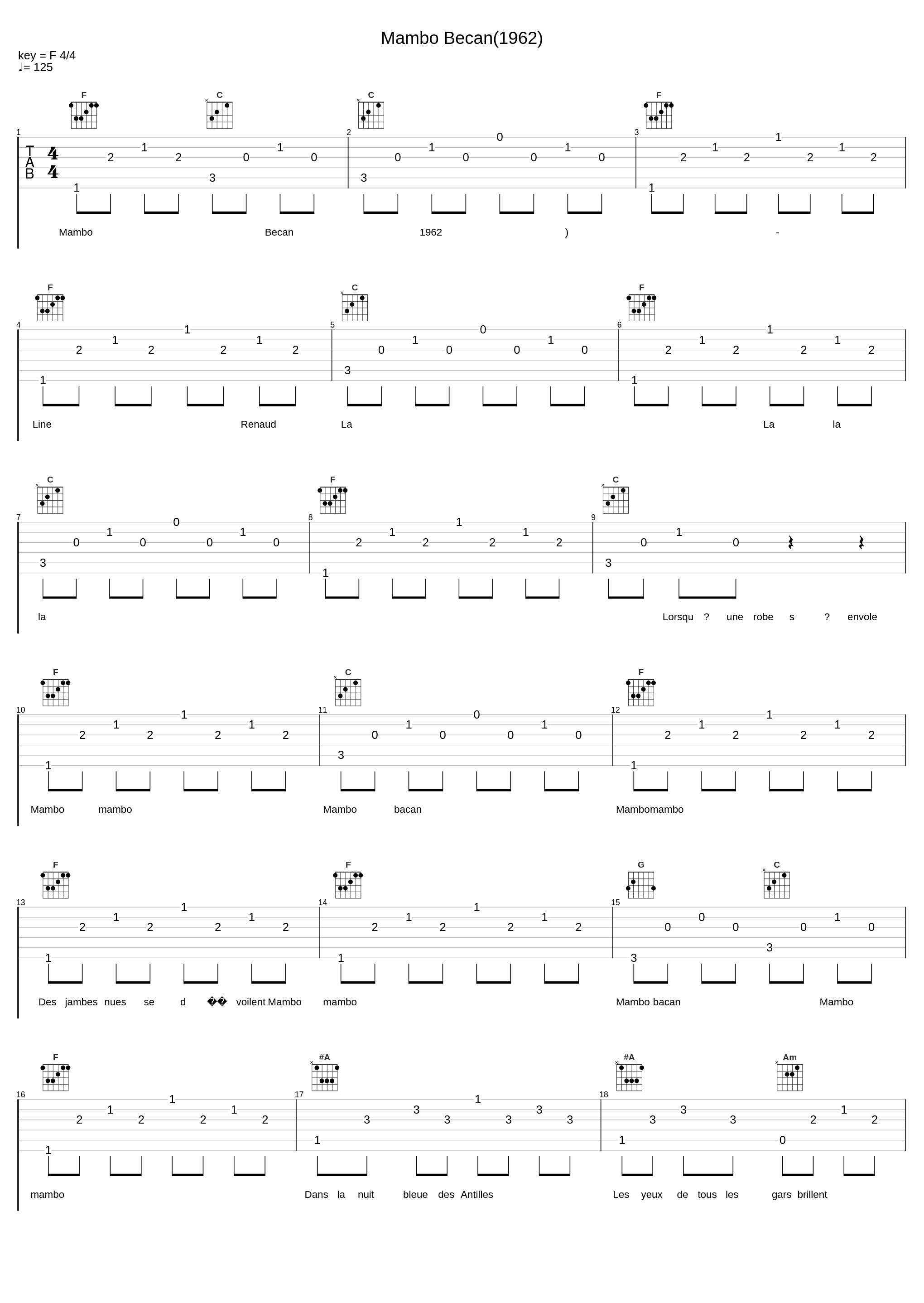 Mambo Becan(1962)_Line Renaud_1