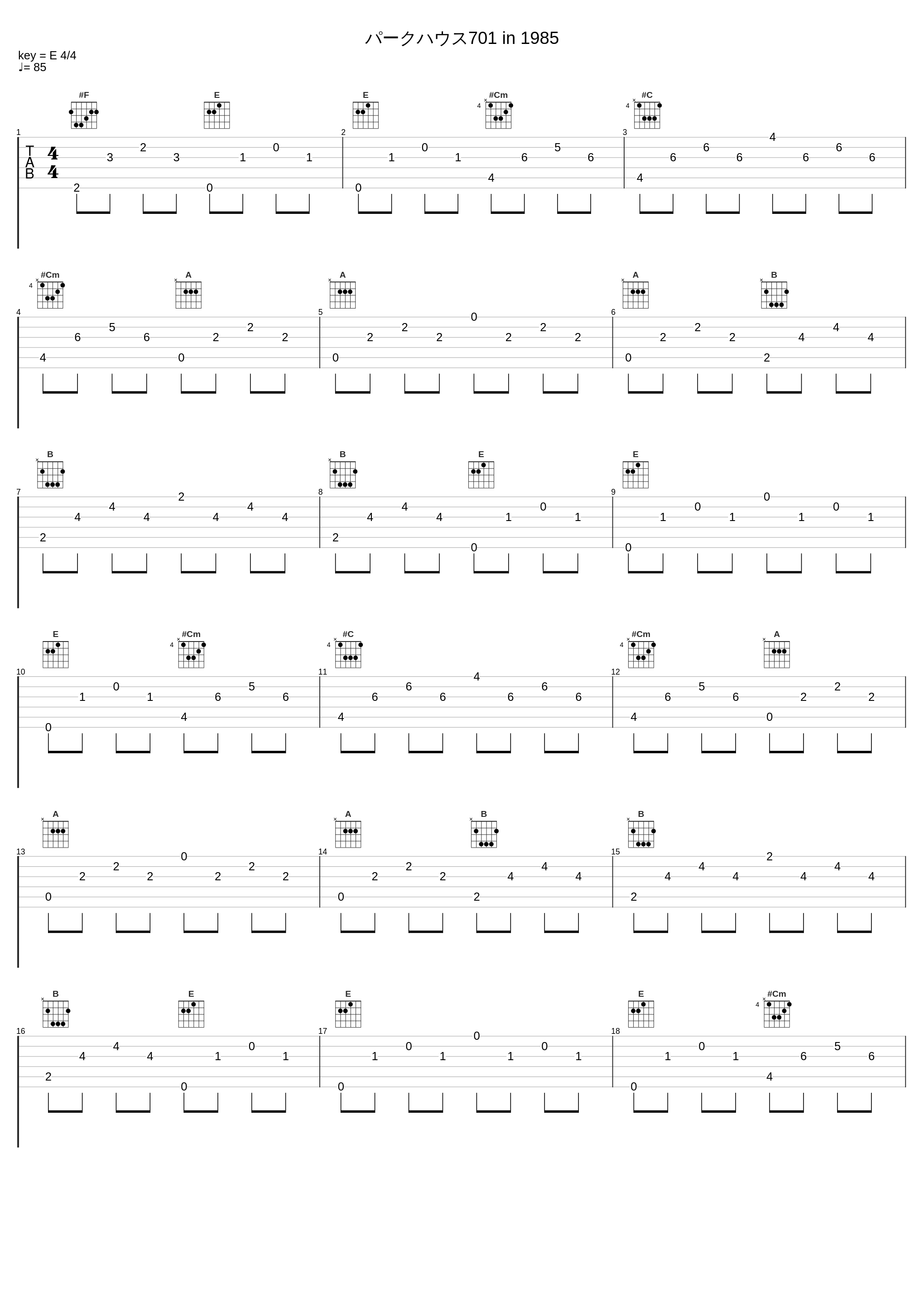 パークハウス701 in 1985_长渕刚_1