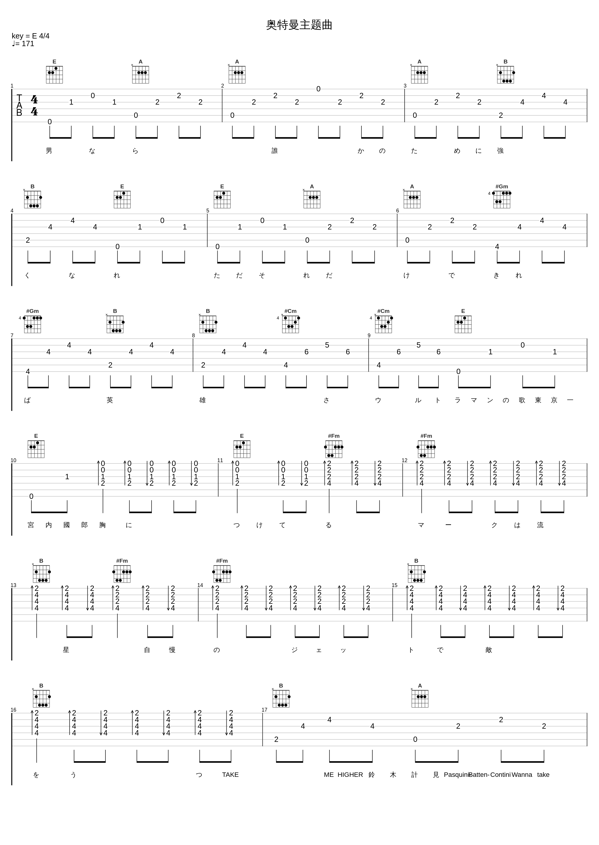 奥特曼主题曲_大门E_1