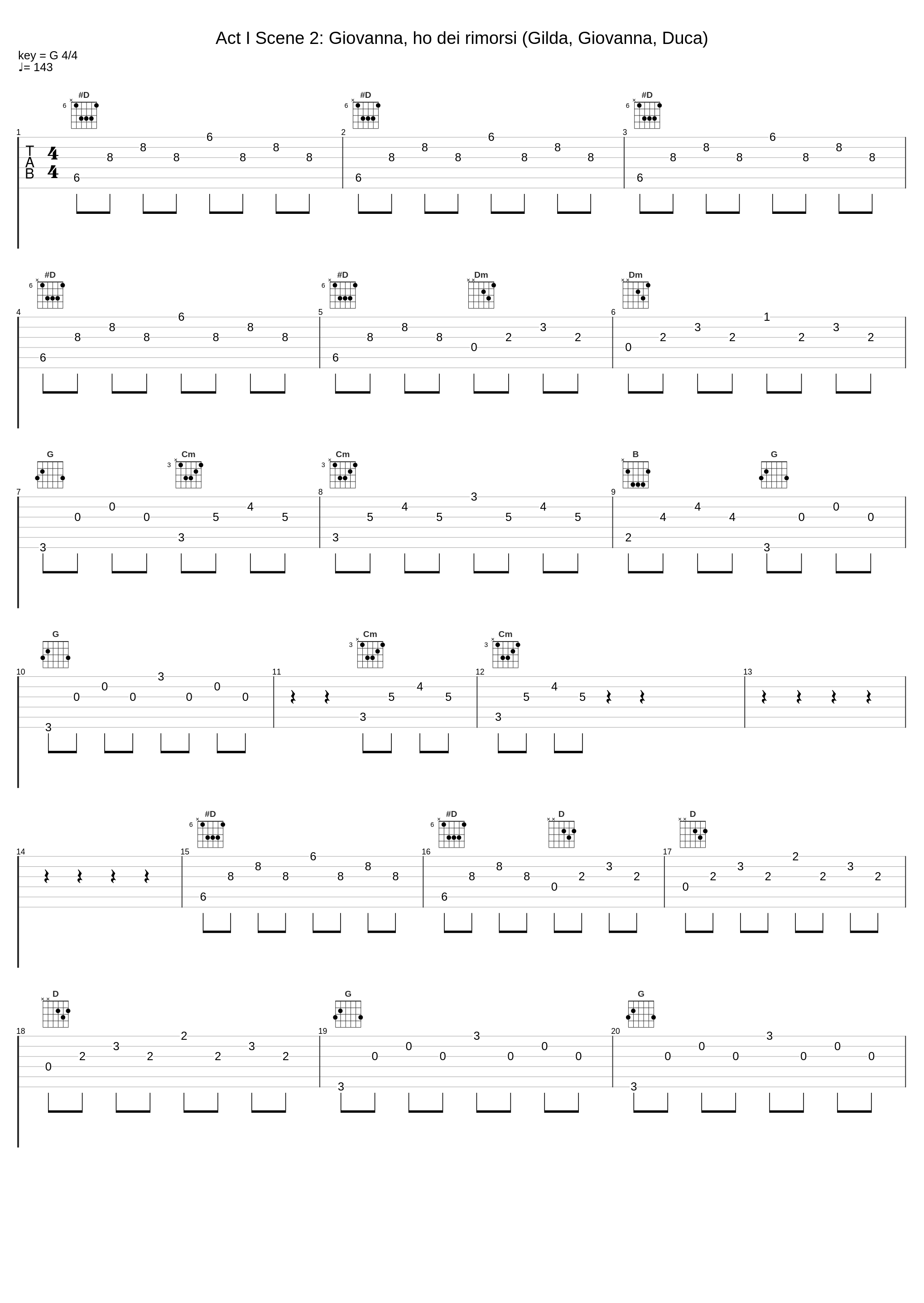 Act I Scene 2: Giovanna, ho dei rimorsi (Gilda, Giovanna, Duca)_Giuseppe Di Stefano,Maria Callas,Giuse Gerbino,Giuseppe Verdi_1