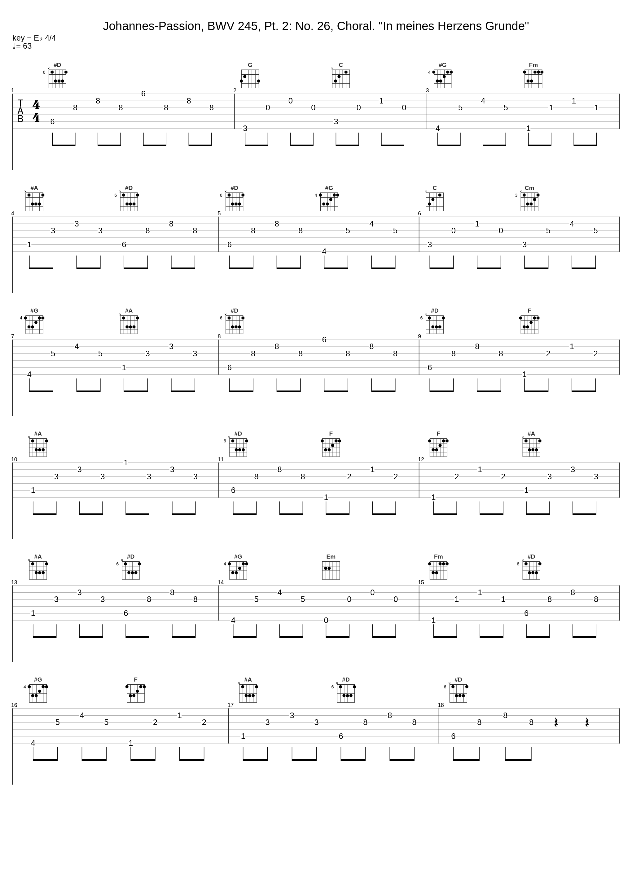 Johannes-Passion, BWV 245, Pt. 2: No. 26, Choral. "In meines Herzens Grunde"_Theo Altmeyer,Franz Crass,Kurt Moll,Helmut Kühnle,Susanne Dürr,Martin Hermann,Elly Ameling,Brigitte Fassbaender,Kurt Equiluz,Siegmund Nimsgern,Hartmut Strebel,Michel Piguet,Hans-Ludwig Hauck,Heinz Jopen,Helga Thoene,Heinrich Haferland,Micha_1