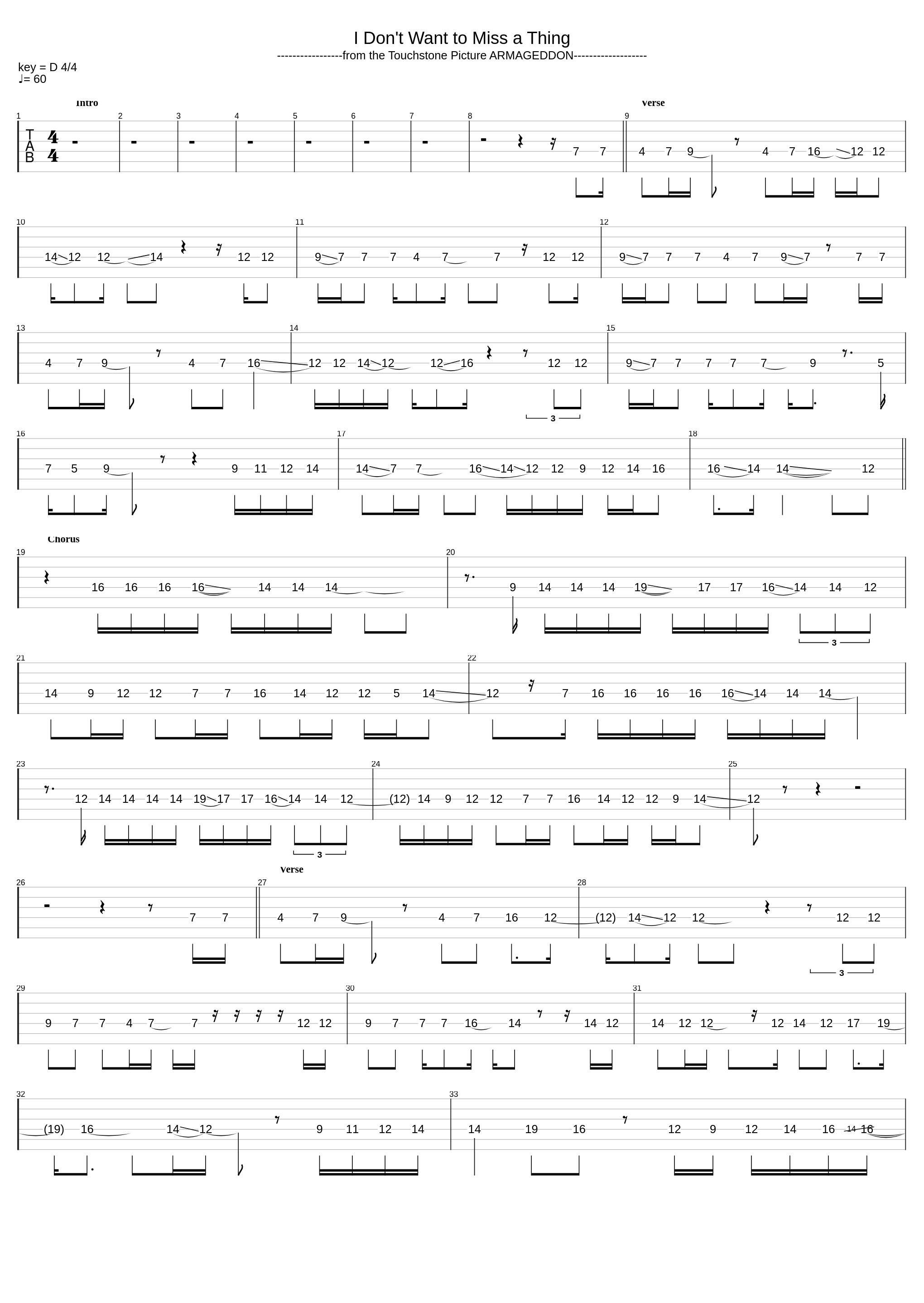 Aerosmith simplificada_Clase De Música_1