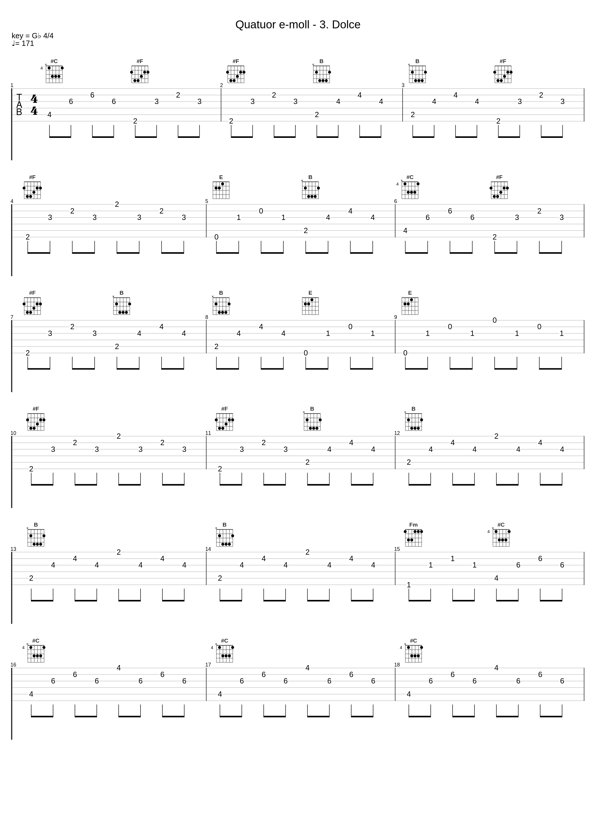 Quatuor e-moll - 3. Dolce_Georg Philipp Telemann_1