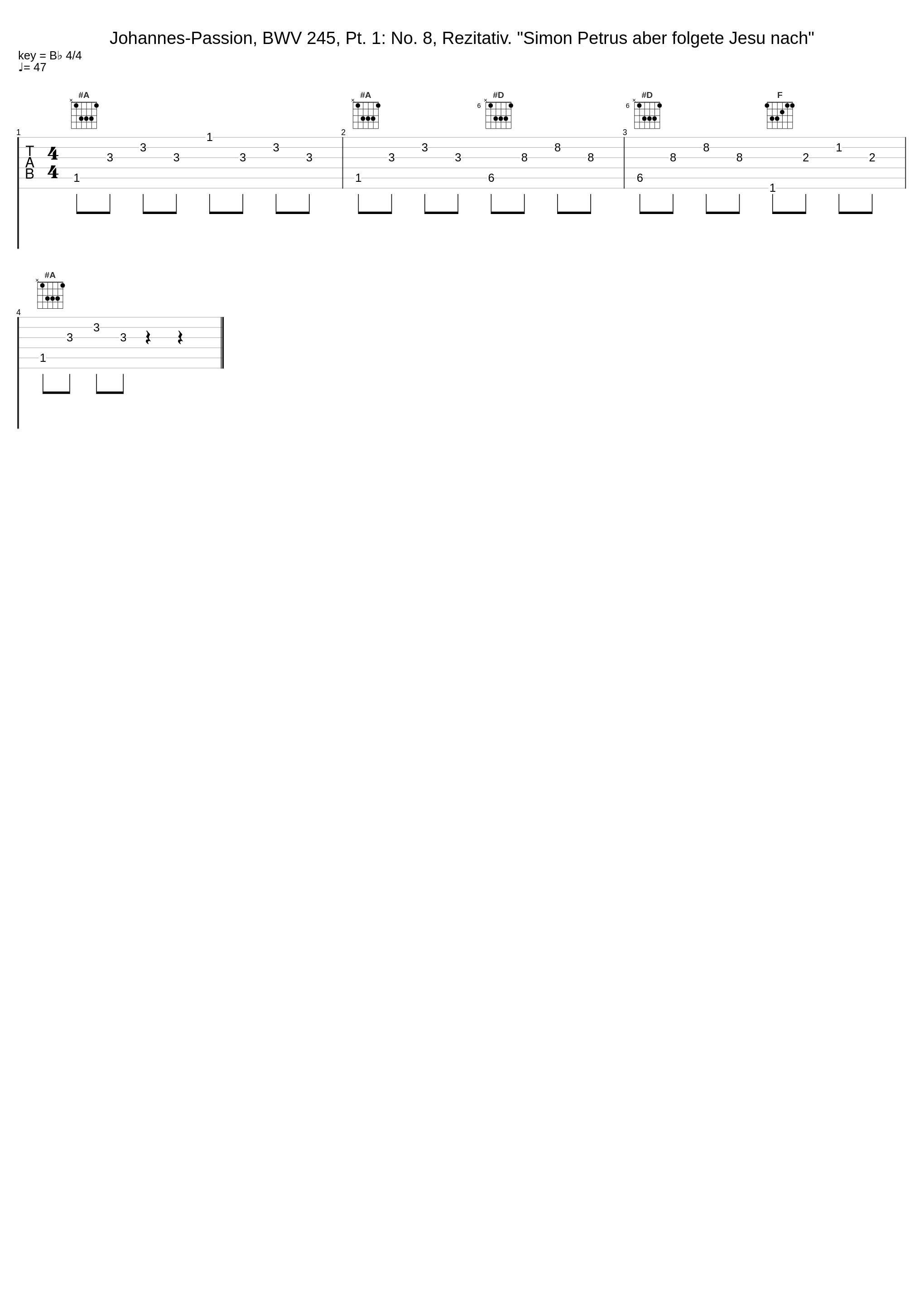 Johannes-Passion, BWV 245, Pt. 1: No. 8, Rezitativ. "Simon Petrus aber folgete Jesu nach"_Theo Altmeyer,Franz Crass,Kurt Moll,Helmut Kühnle,Susanne Dürr,Martin Hermann,Elly Ameling,Brigitte Fassbaender,Kurt Equiluz,Siegmund Nimsgern,Hartmut Strebel,Michel Piguet,Hans-Ludwig Hauck,Heinz Jopen,Helga Thoene,Heinrich Haferland,Micha_1