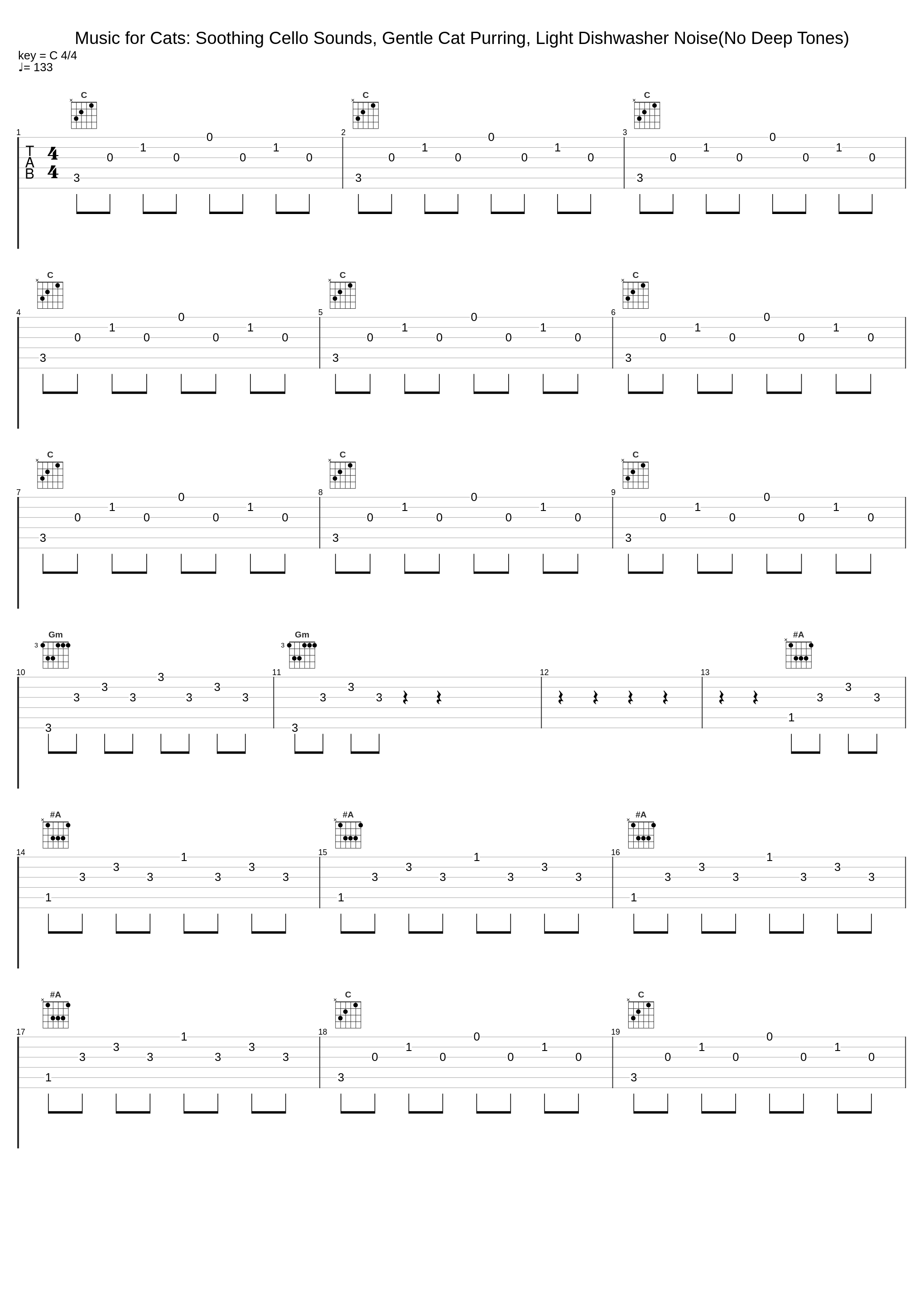Music for Cats: Soothing Cello Sounds, Gentle Cat Purring, Light Dishwasher Noise(No Deep Tones)_Music for Cats TA,Torsten Abrolat,Cat Relaxing Sounds TA_1