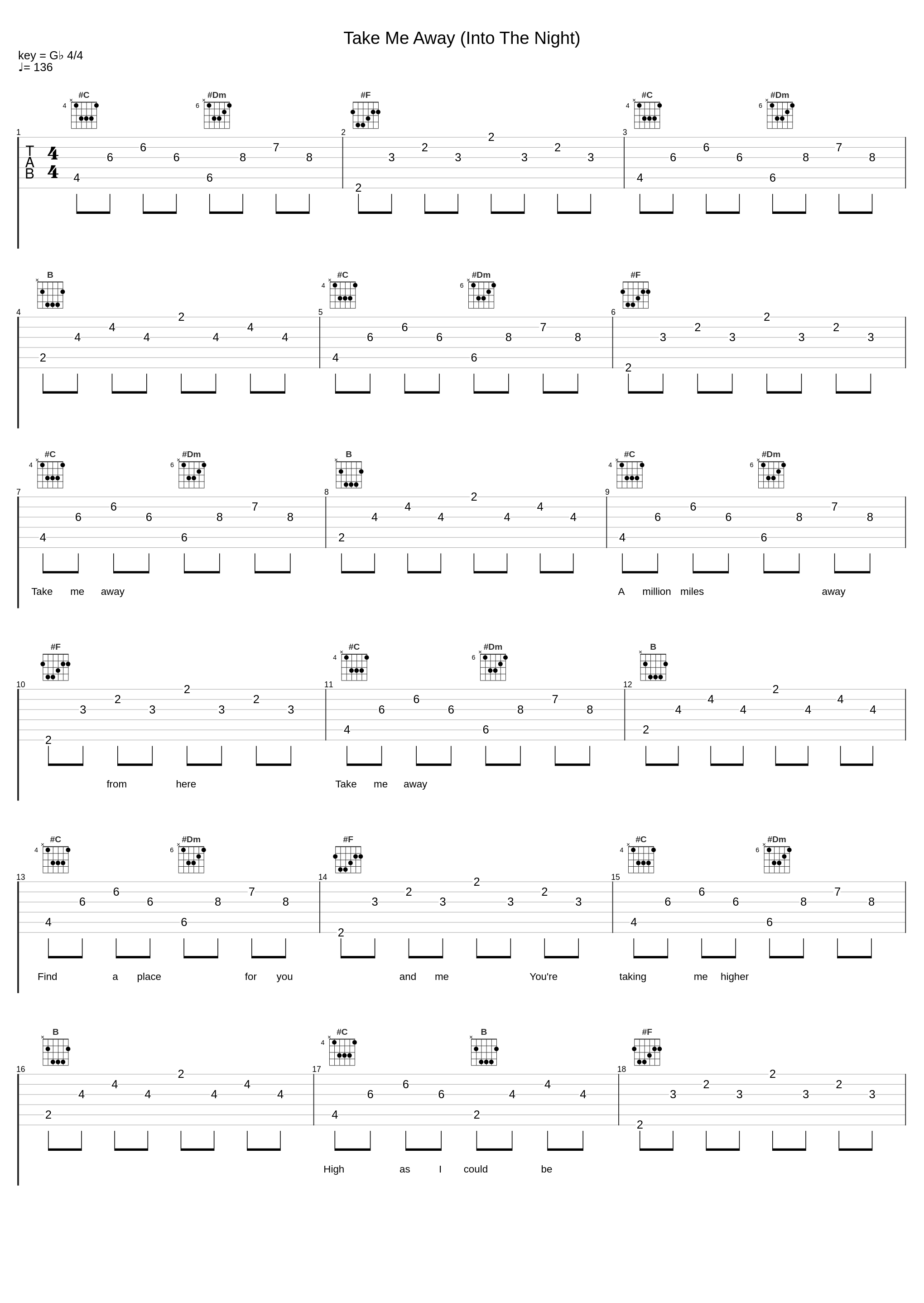 Take Me Away (Into The Night)_4 Strings_1
