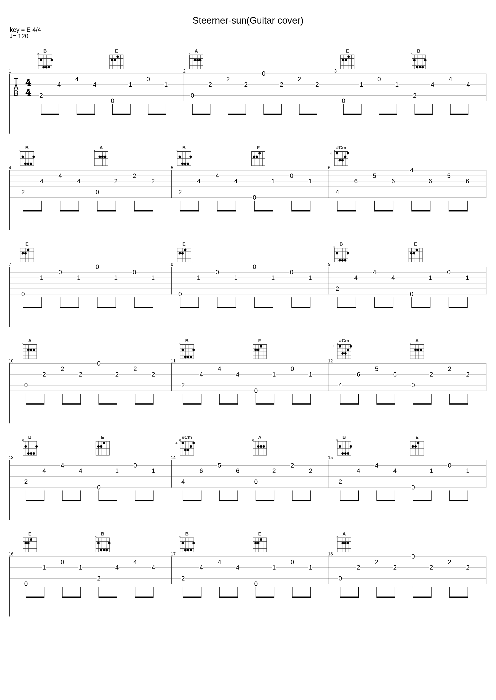 Steerner-sun(Guitar cover)_Steerner_1