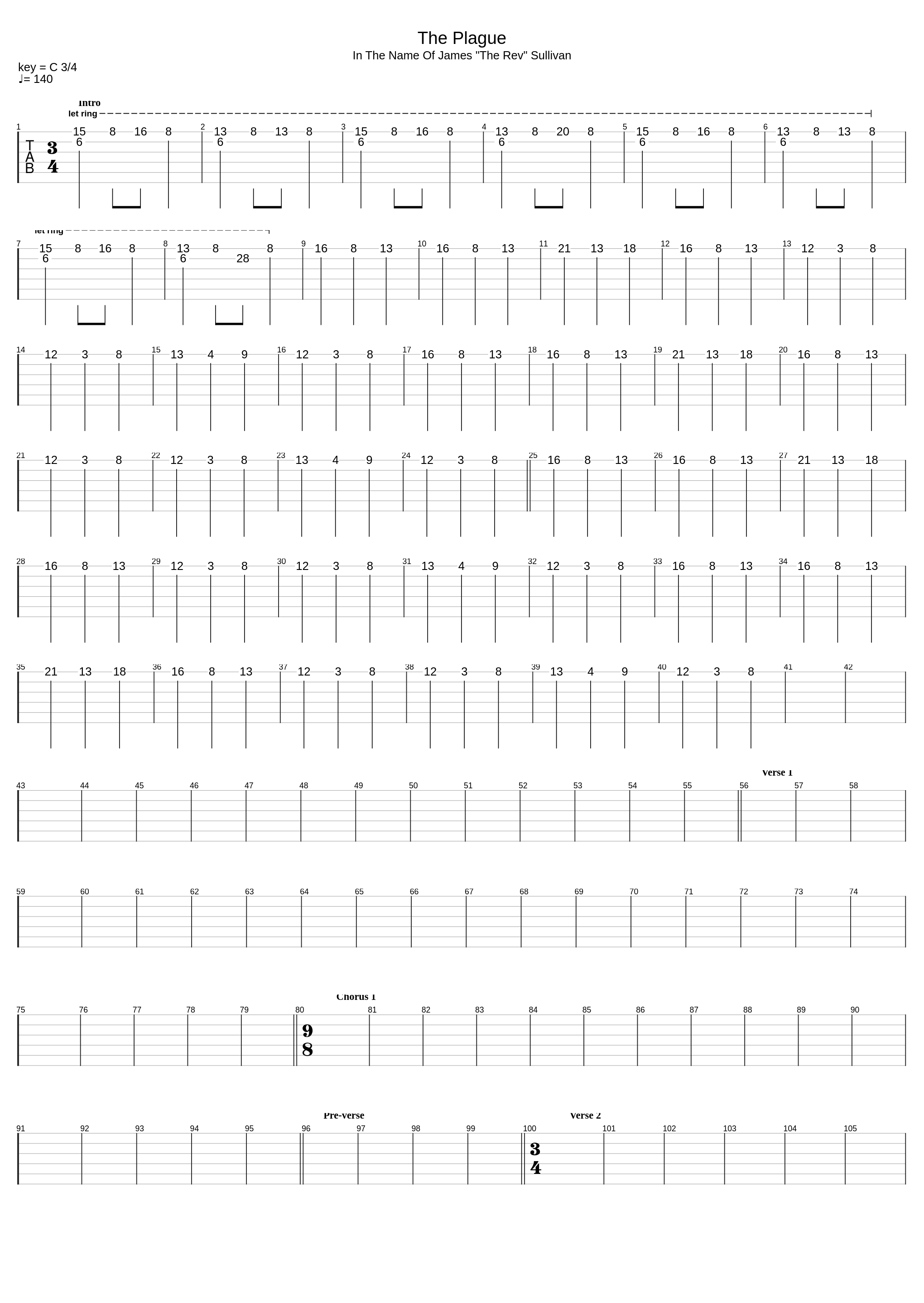 In The Name Of James The Rev Sullivan_The Plague_1