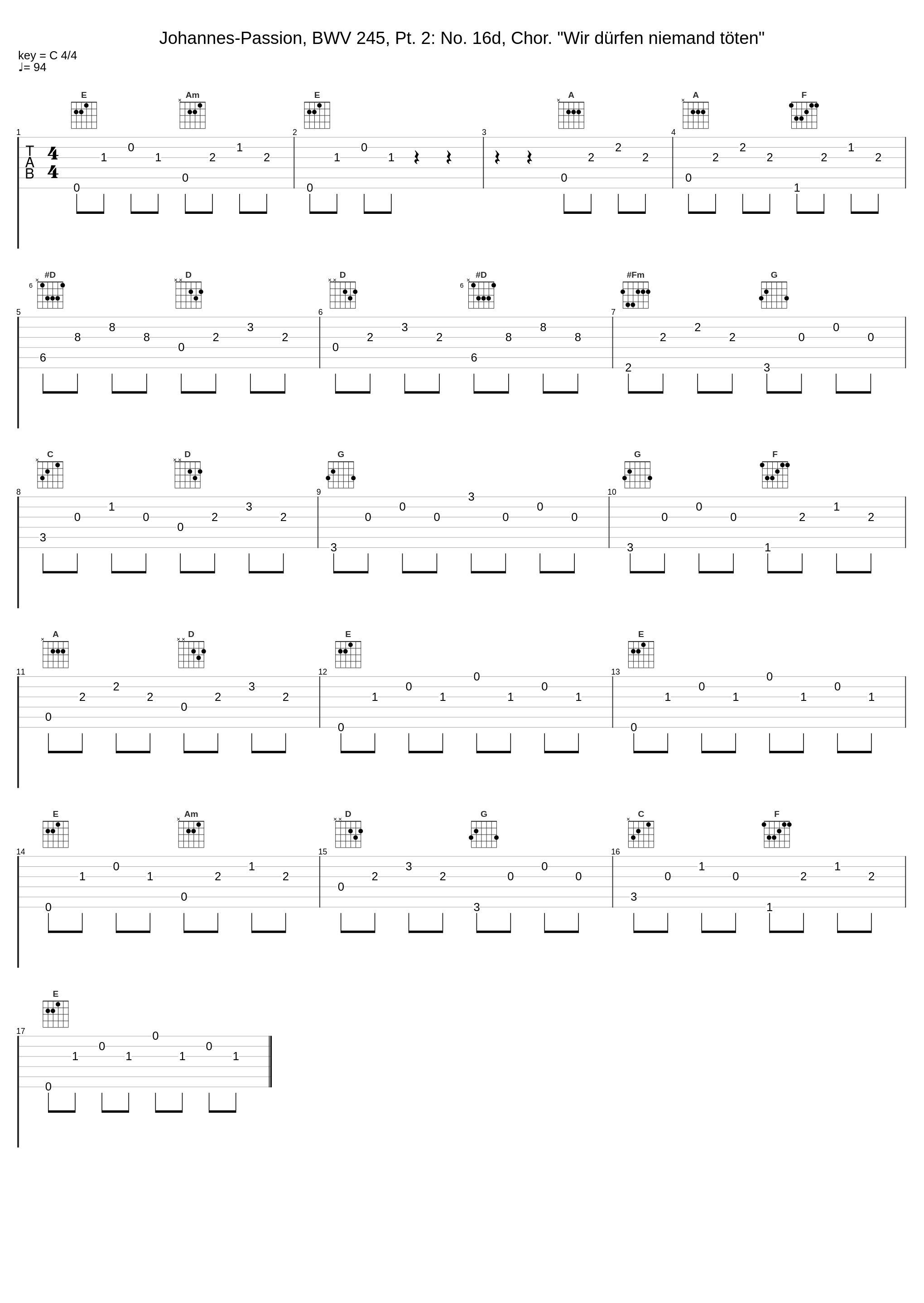 Johannes-Passion, BWV 245, Pt. 2: No. 16d, Chor. "Wir dürfen niemand töten"_Theo Altmeyer,Franz Crass,Kurt Moll,Helmut Kühnle,Susanne Dürr,Martin Hermann,Elly Ameling,Brigitte Fassbaender,Kurt Equiluz,Siegmund Nimsgern,Hartmut Strebel,Michel Piguet,Hans-Ludwig Hauck,Heinz Jopen,Helga Thoene,Heinrich Haferland,Micha,Suddeutscher M_1