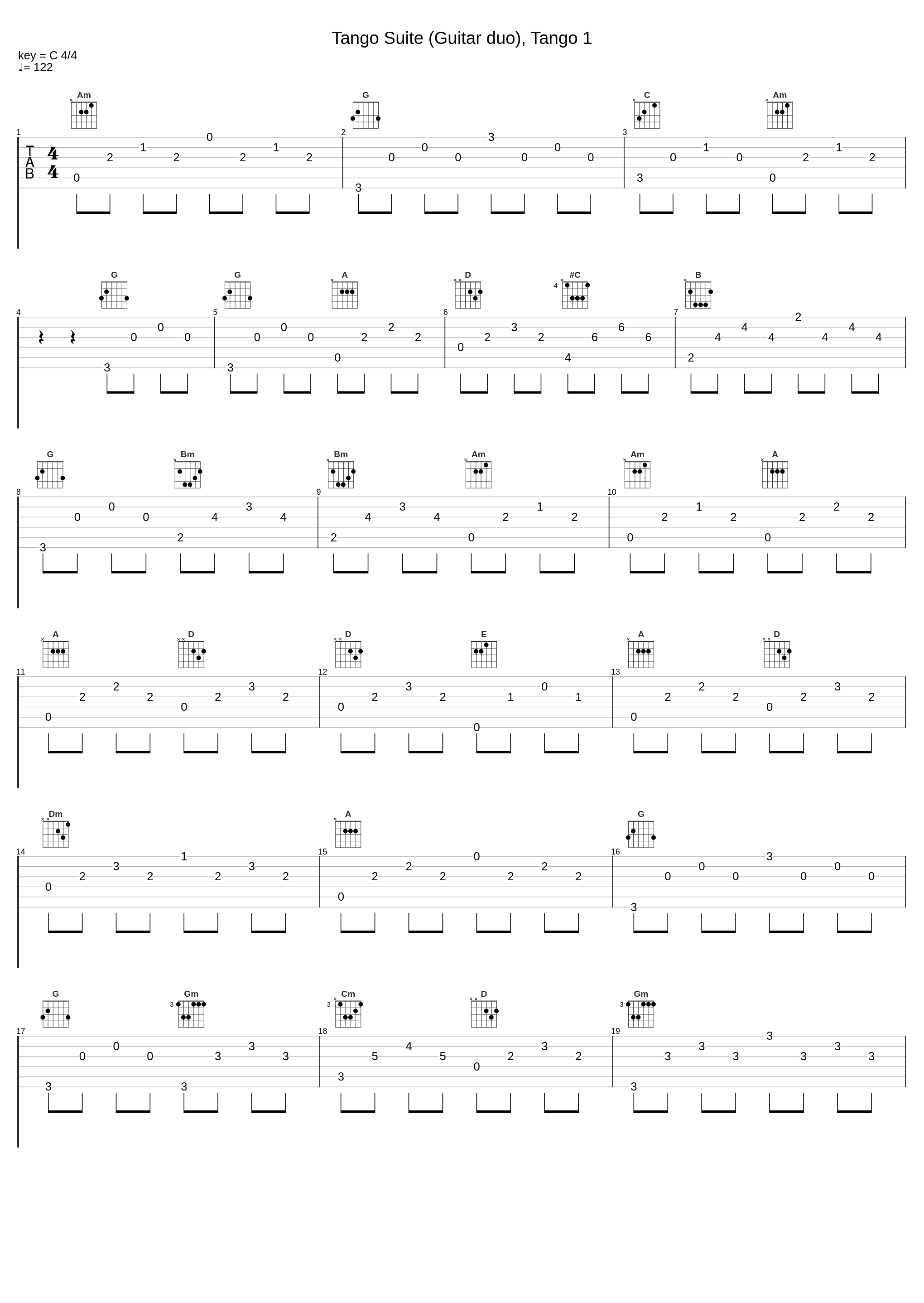 Tango Suite (Guitar duo), Tango 1_Alejandro Martinez_1