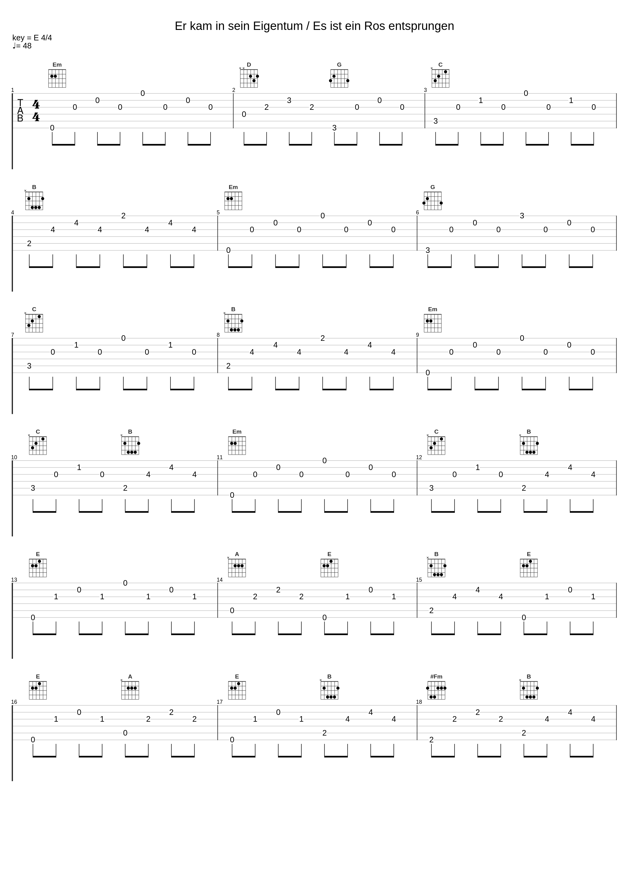 Er kam in sein Eigentum / Es ist ein Ros entsprungen_Gerhard Schnitter,Time to Sing,Mirjam Zorn_1