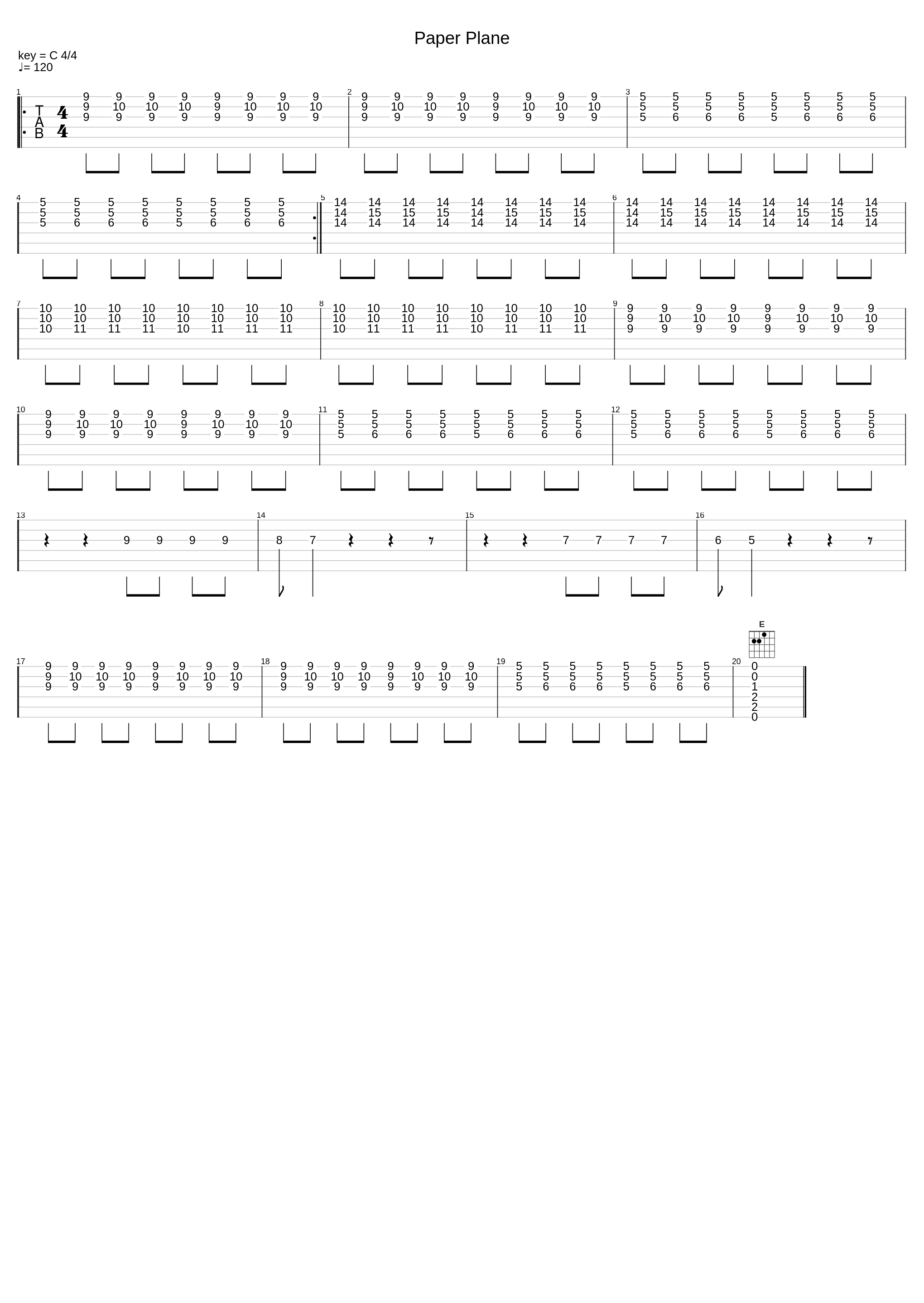 Aquostic Solo_Paper Plane_1