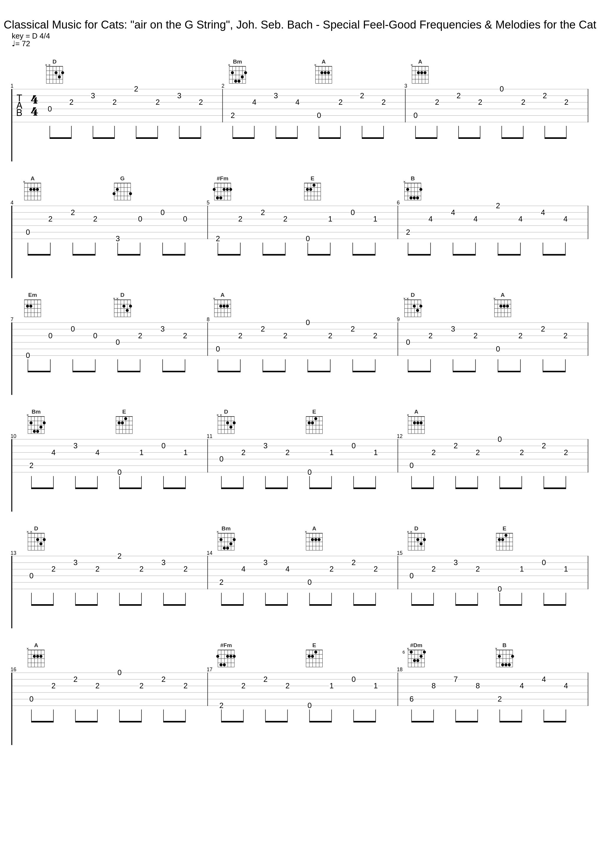 Classical Music for Cats: "air on the G String", Joh. Seb. Bach - Special Feel-Good Frequencies & Melodies for the Cat_Music for Cats TA,Torsten Abrolat,Cat Relaxing Sounds TA_1