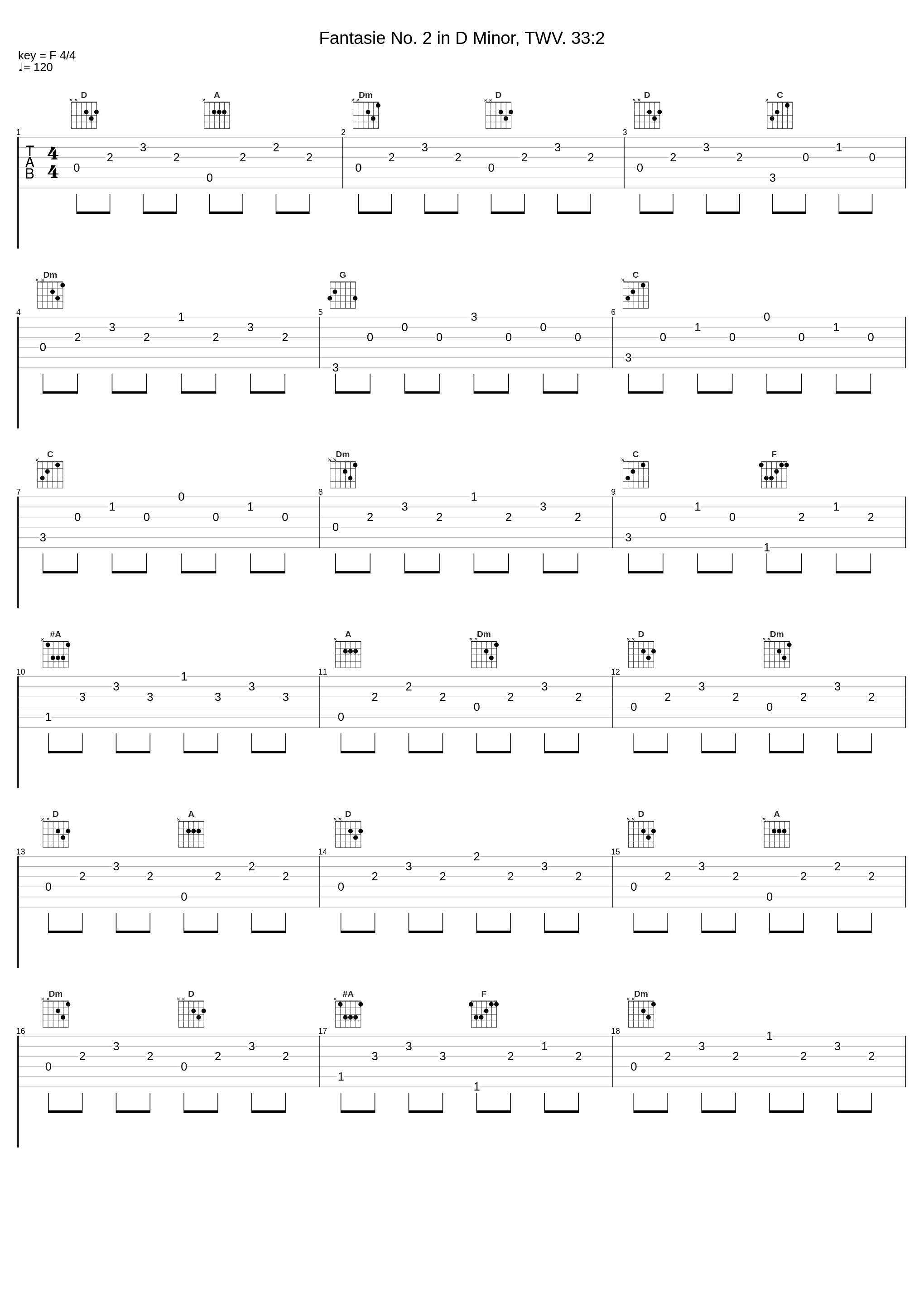 Fantasie No. 2 in D Minor, TWV. 33:2_Camila Pinto Pereira,Georg Philipp Telemann_1