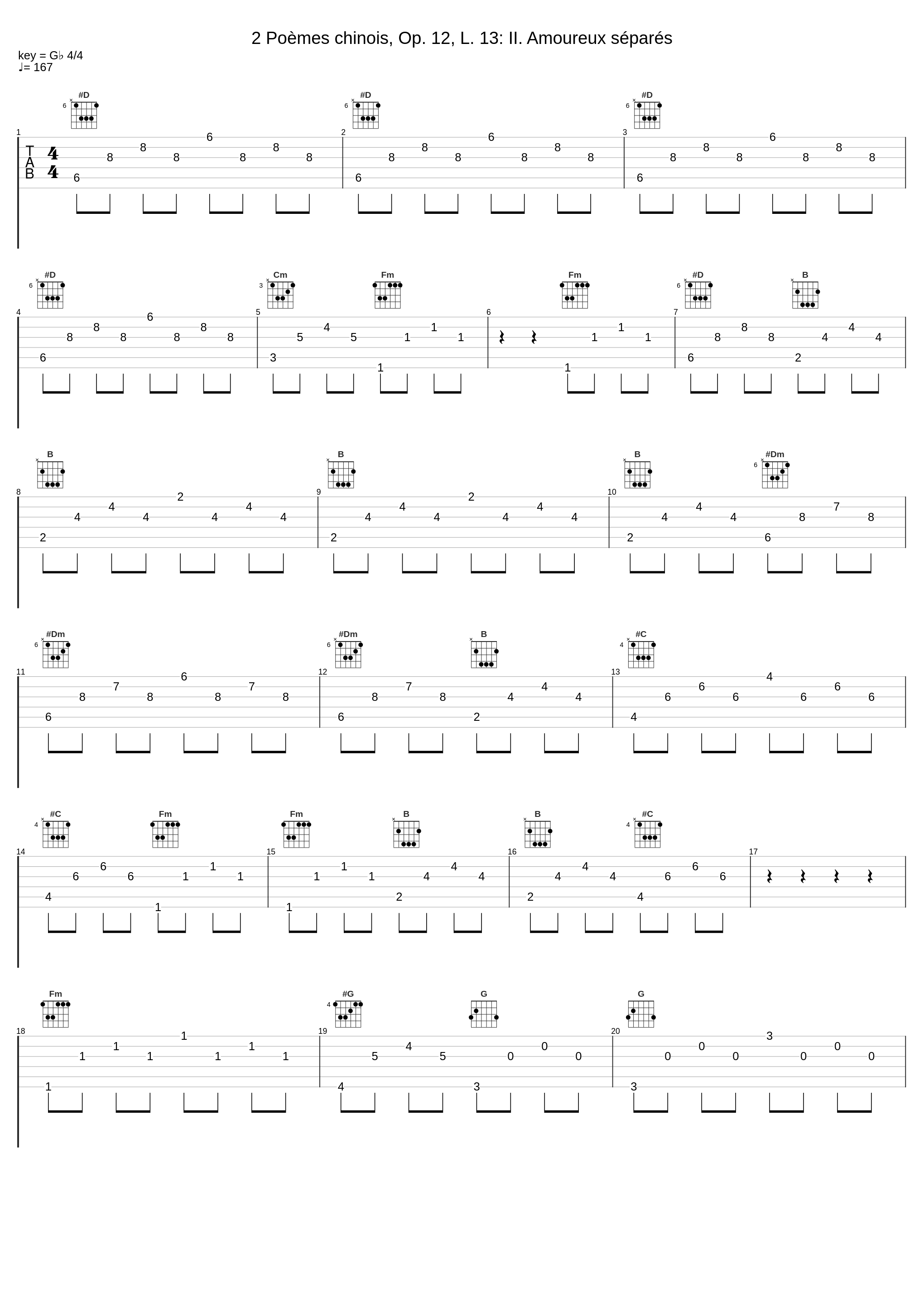 2 Poèmes chinois, Op. 12, L. 13: II. Amoureux séparés_Claire Croiza,Albert Roussel_1