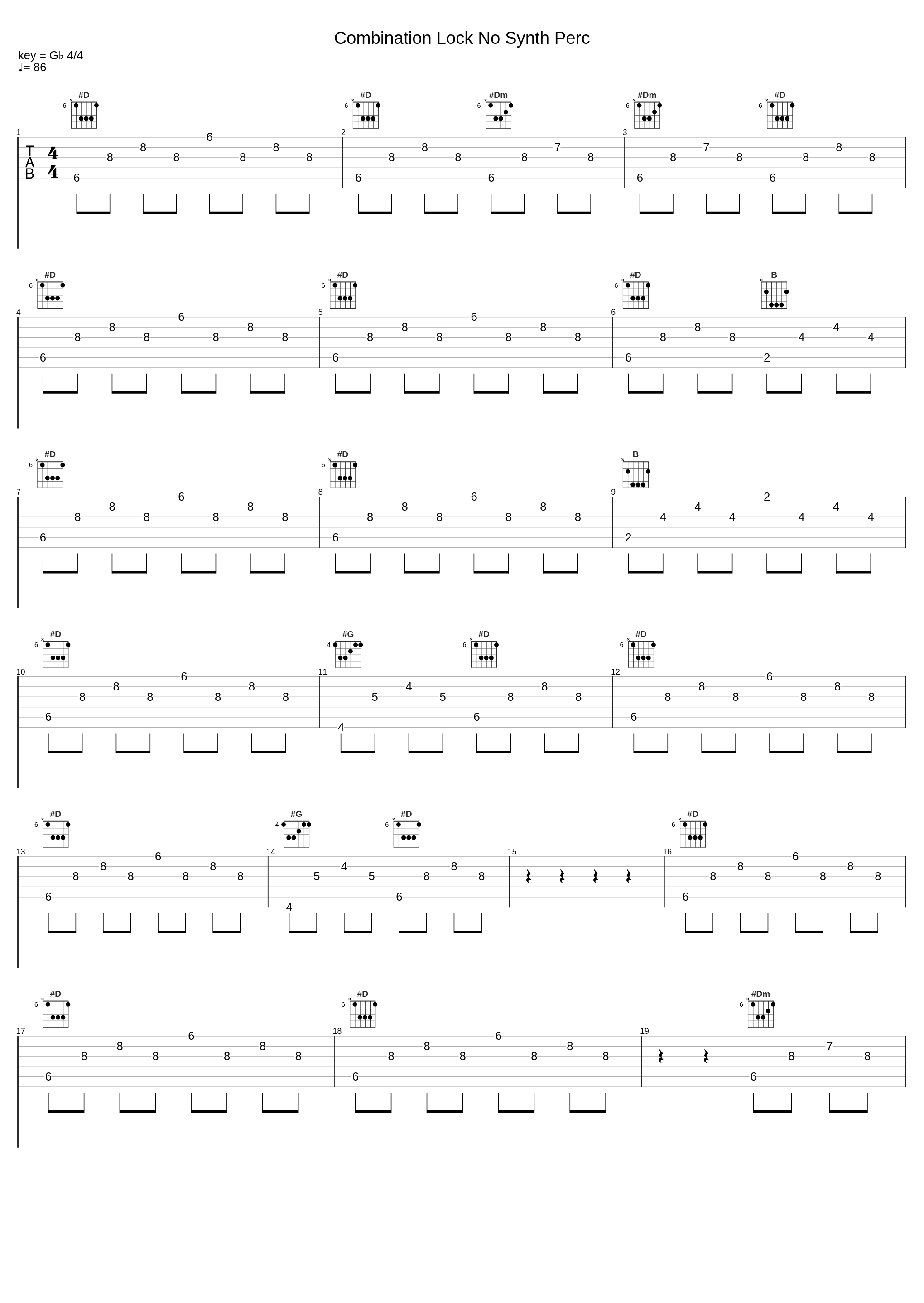 Combination Lock No Synth Perc_Mark Petrie_1