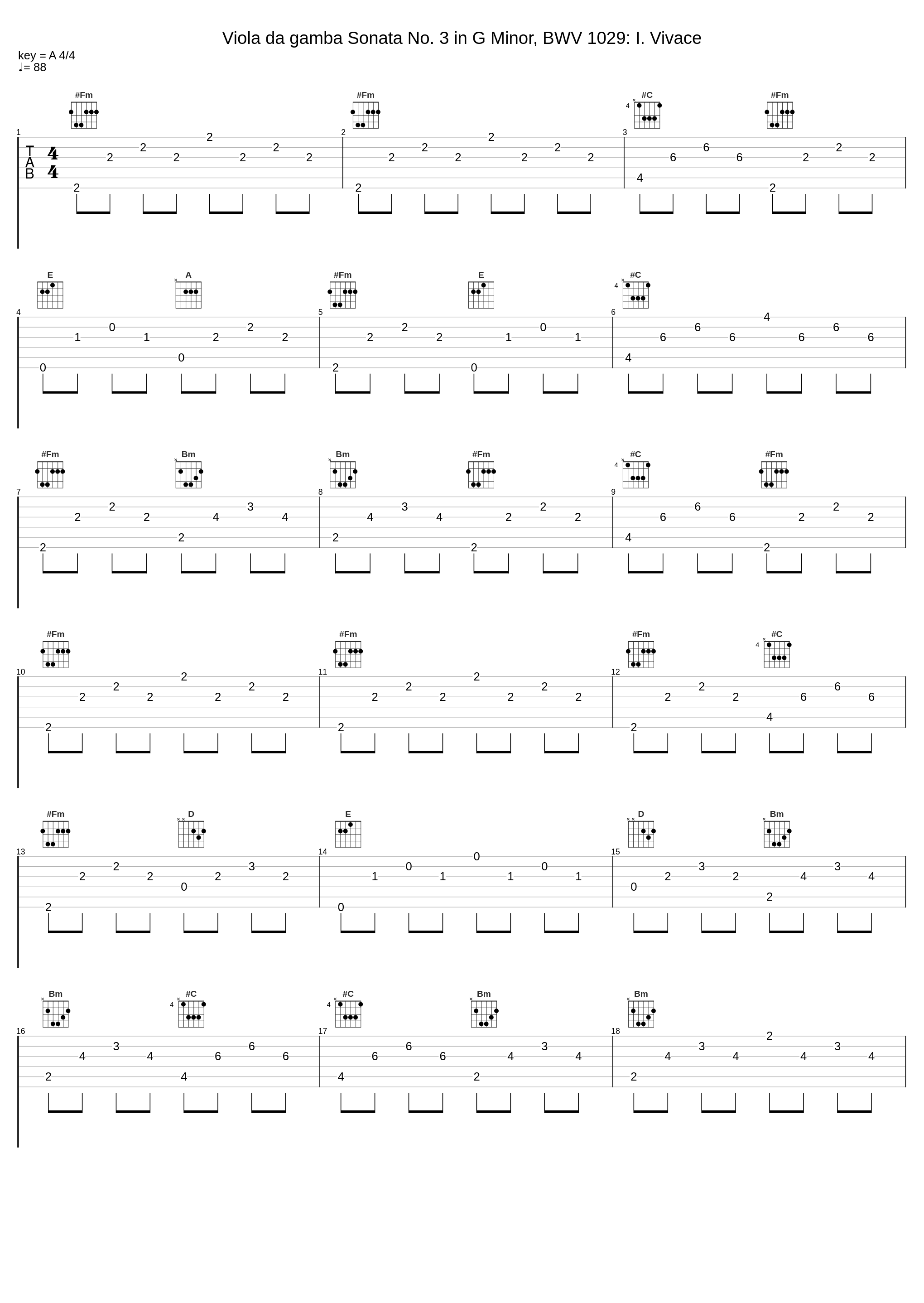 Viola da gamba Sonata No. 3 in G Minor, BWV 1029: I. Vivace_Hille Pearl_1