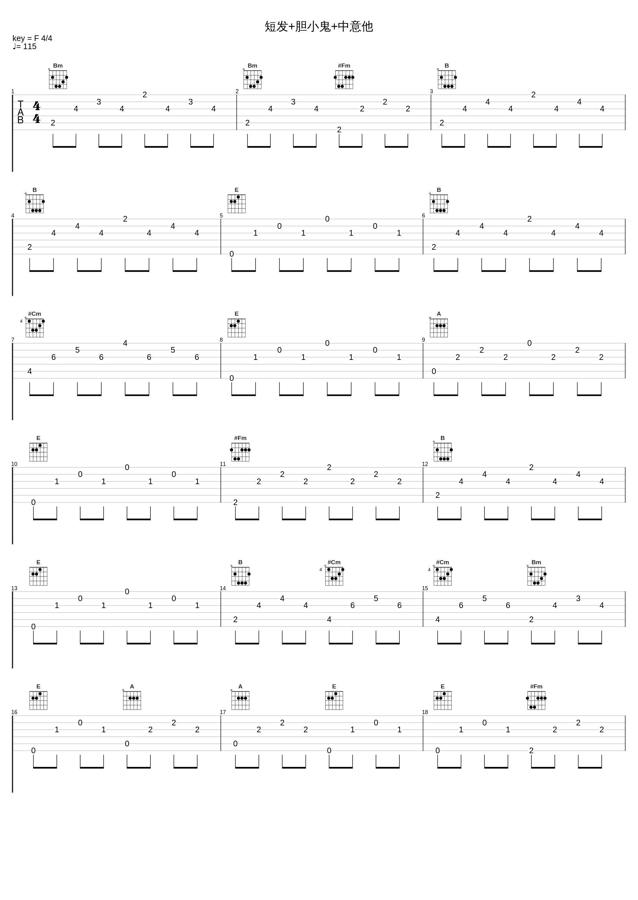 短发+胆小鬼+中意他_梁咏琪_1