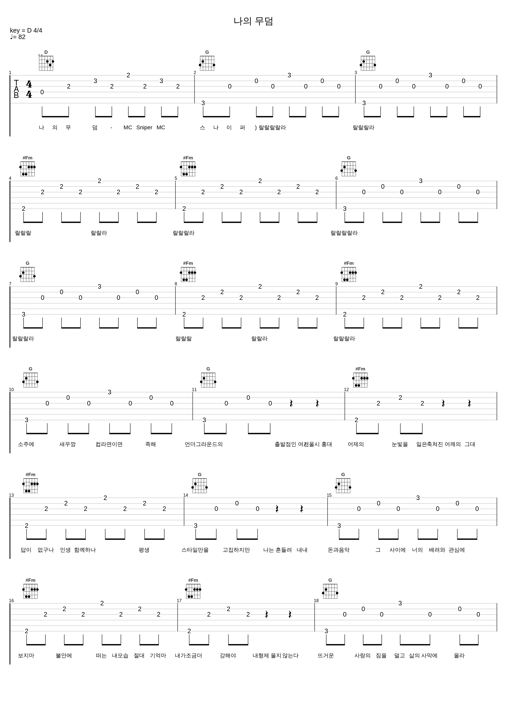 나의 무덤_MC Sniper_1