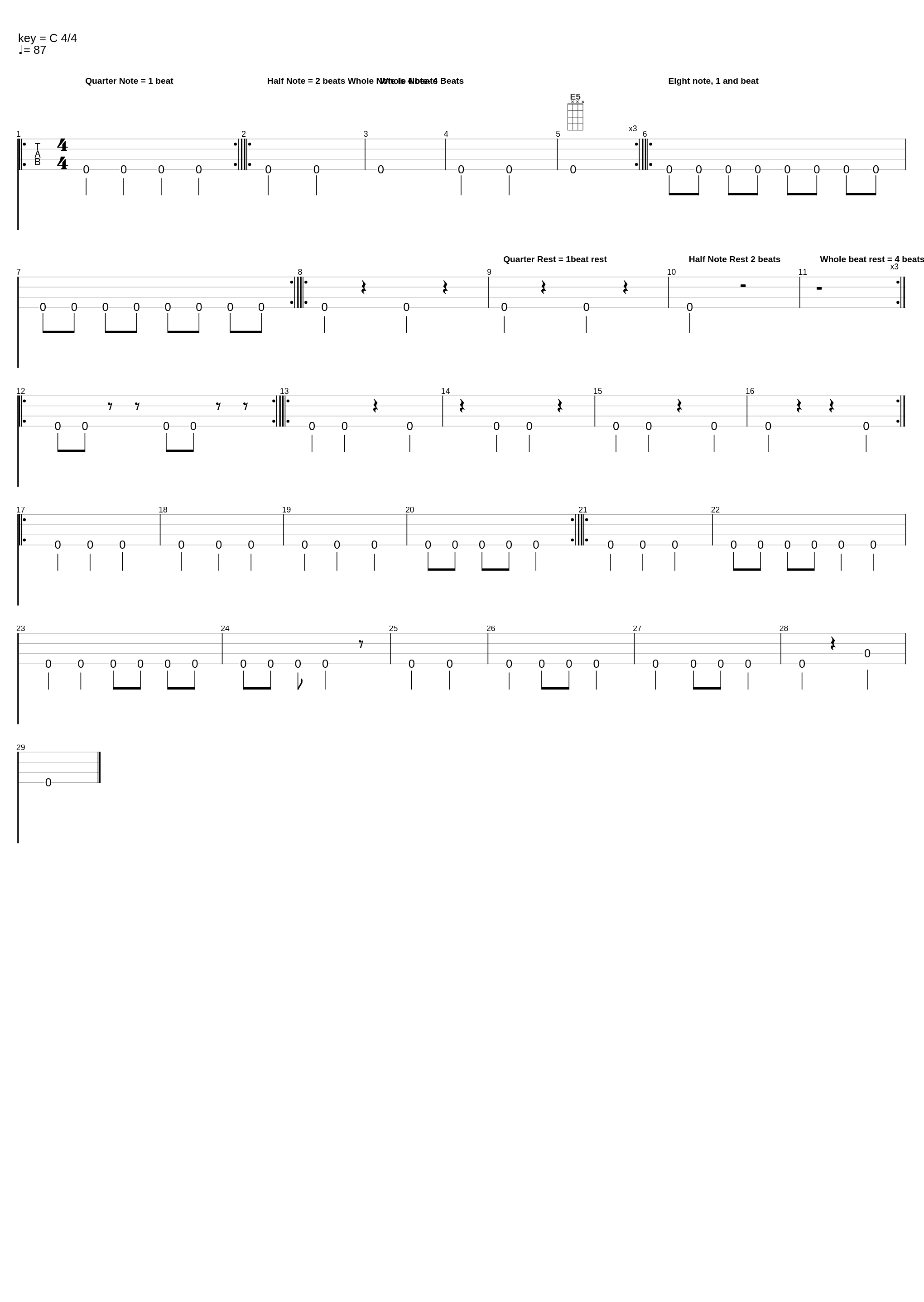 Beats/Tempo/ Rhythm_Beginner Bass 1 For Dr. Mc_1