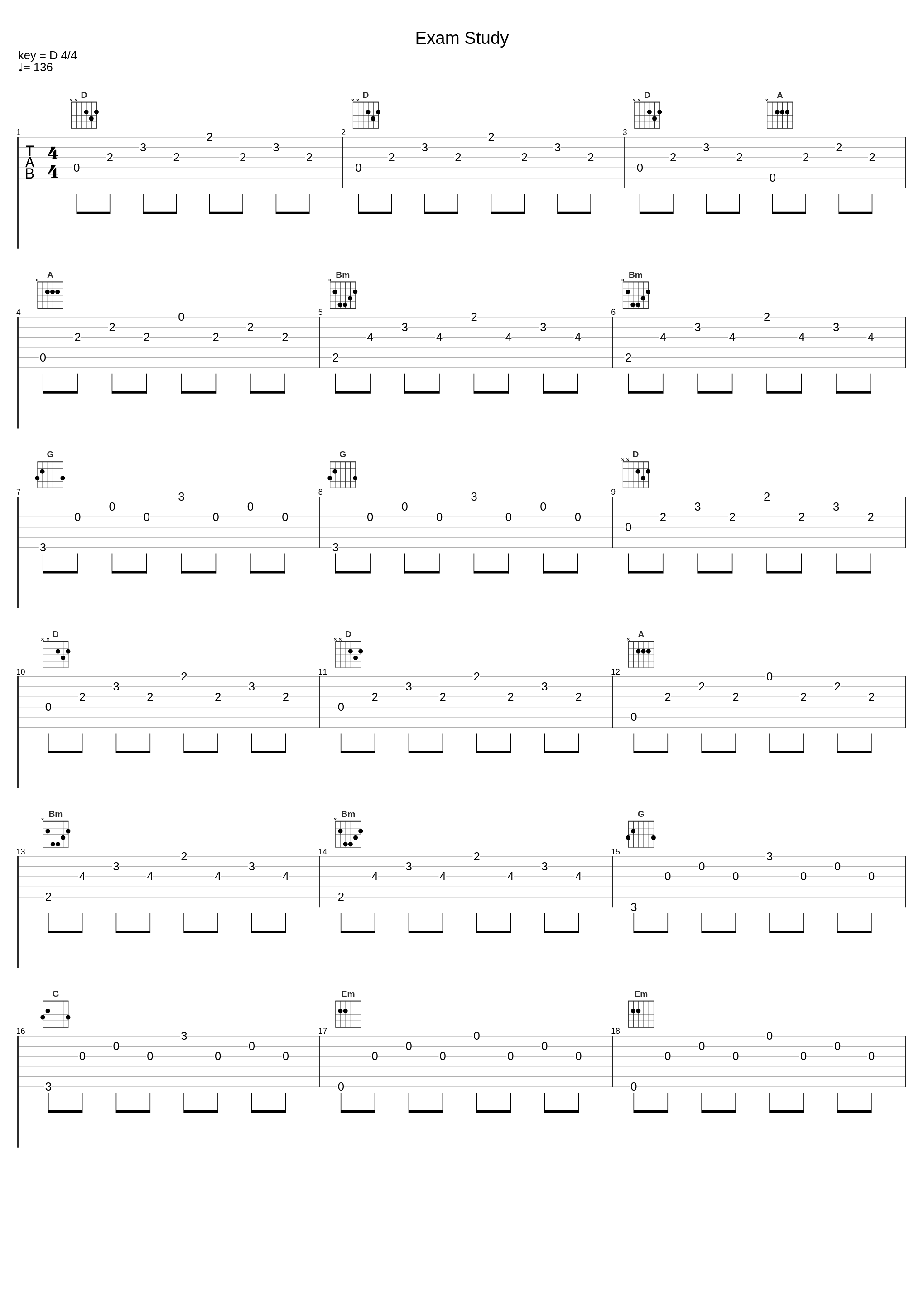 Exam Study_Piano Peace_1