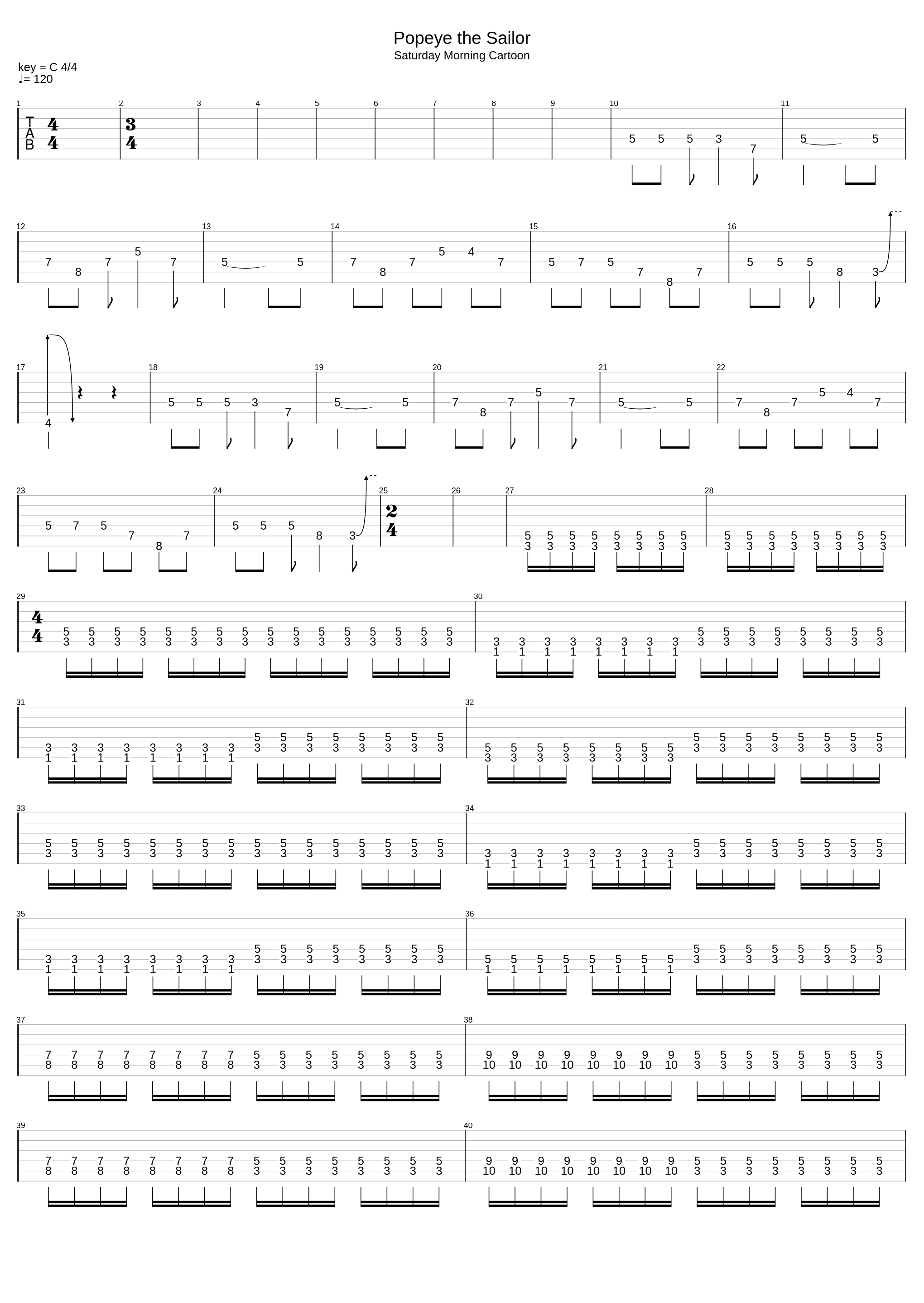 Popeye The Sailor_Face to Face_1