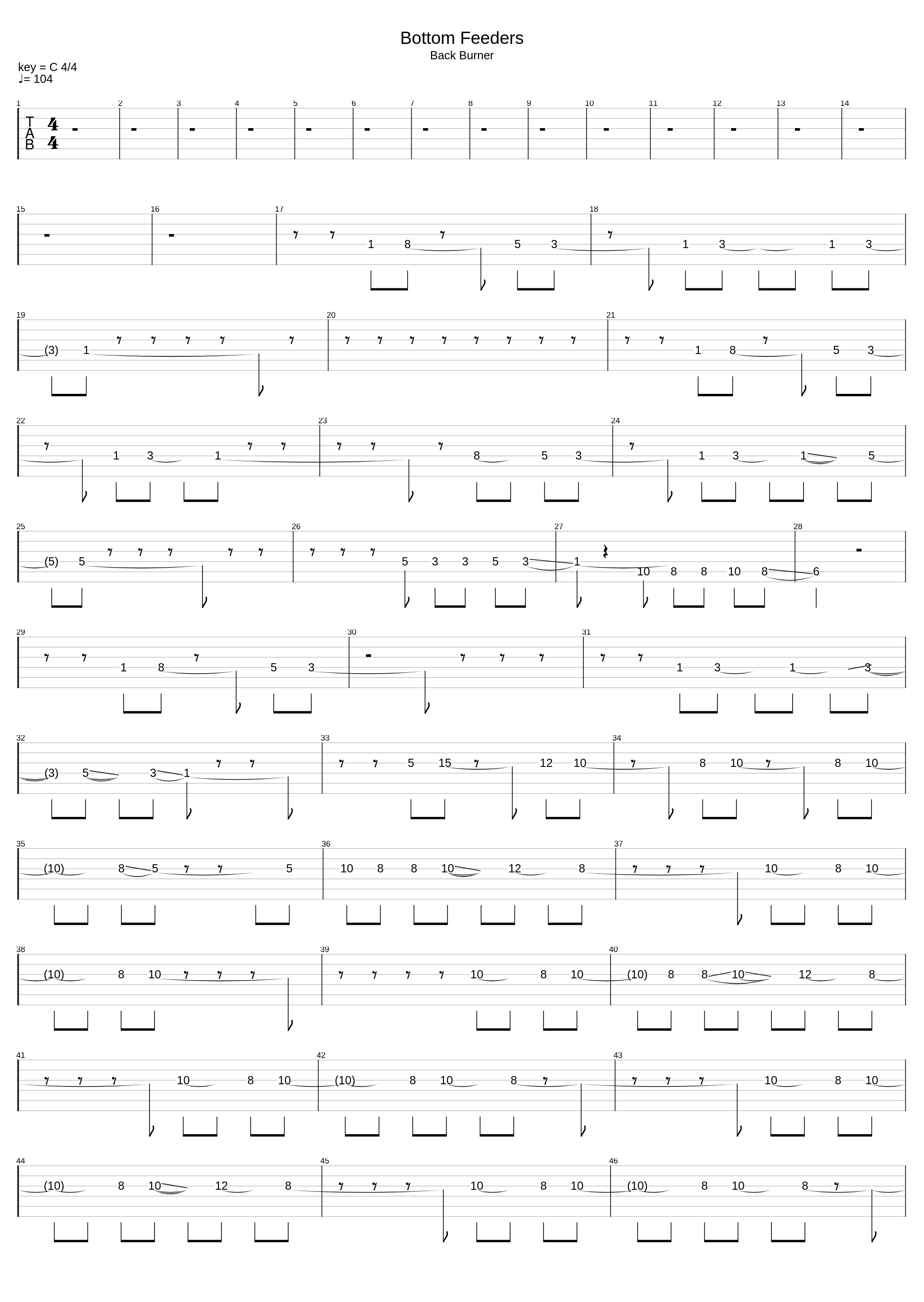 Bottom Feeders_For The Fallen Dreams_1