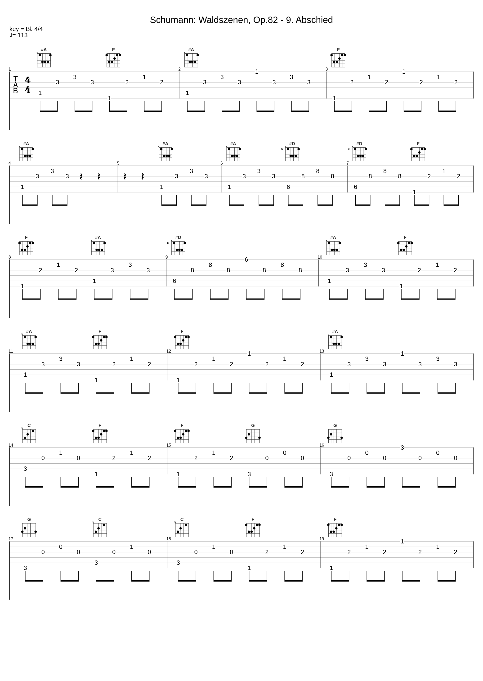 Schumann: Waldszenen, Op.82 - 9. Abschied_內田光子_1